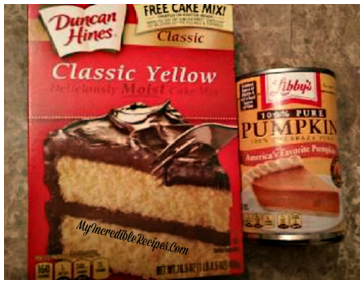 2 Ingredient Pumpkin Cupcakes!