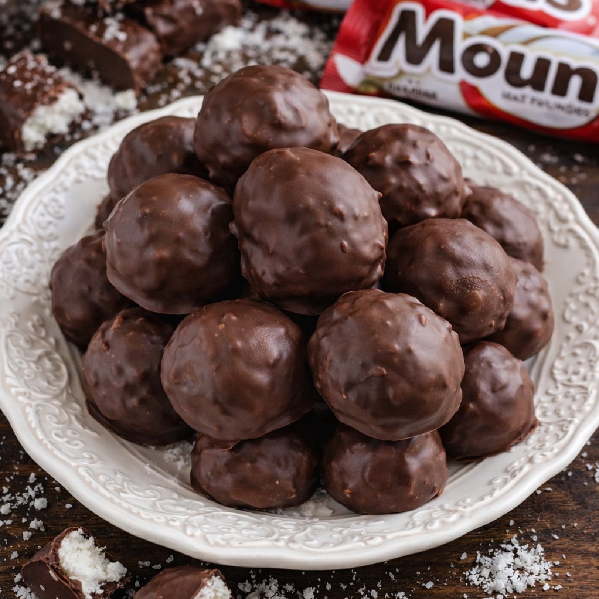 Mounds Coconut Copycat Chocolate Balls