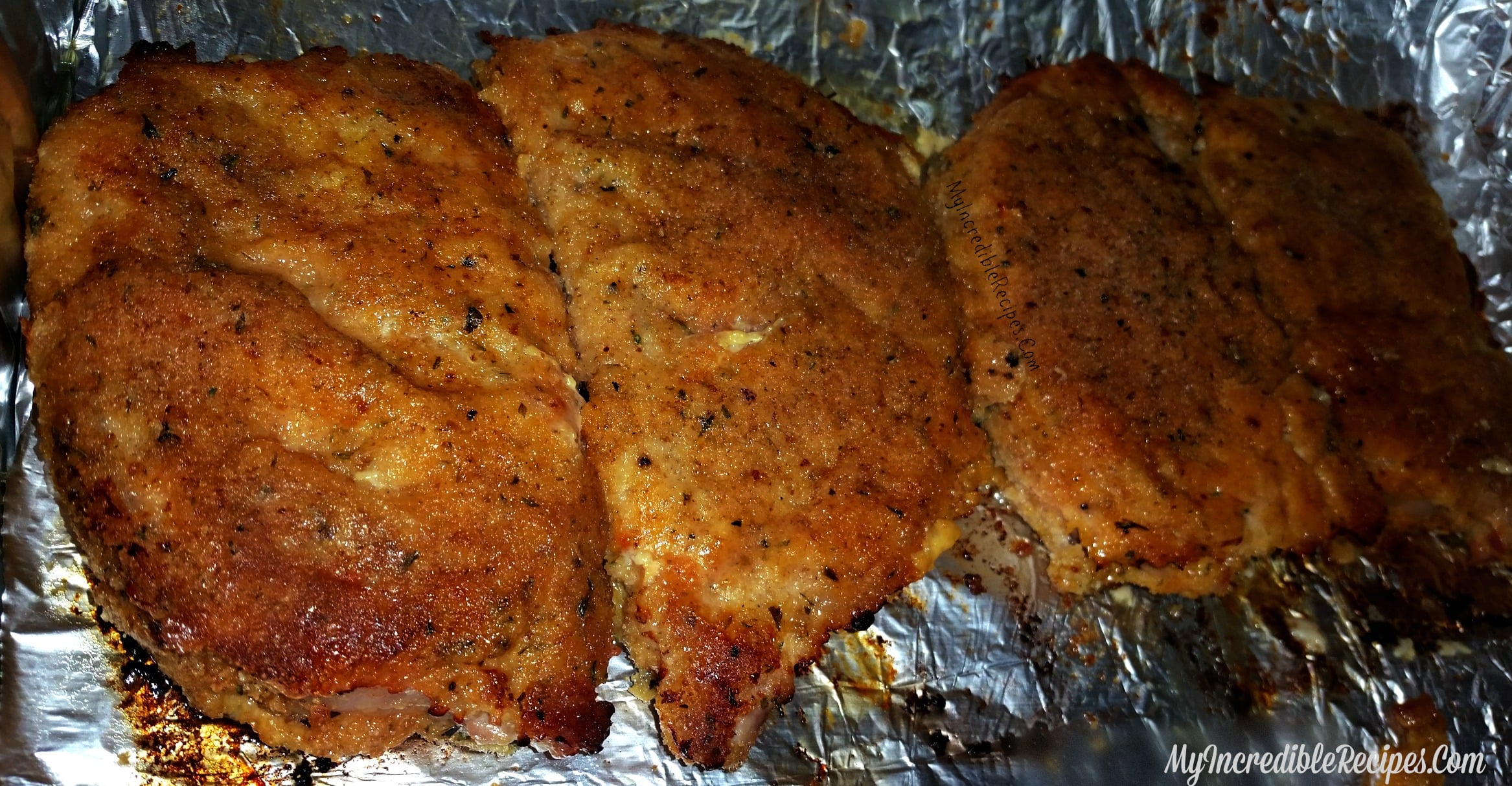 Delicious Baked Parmesan Crusted Pork Chops!