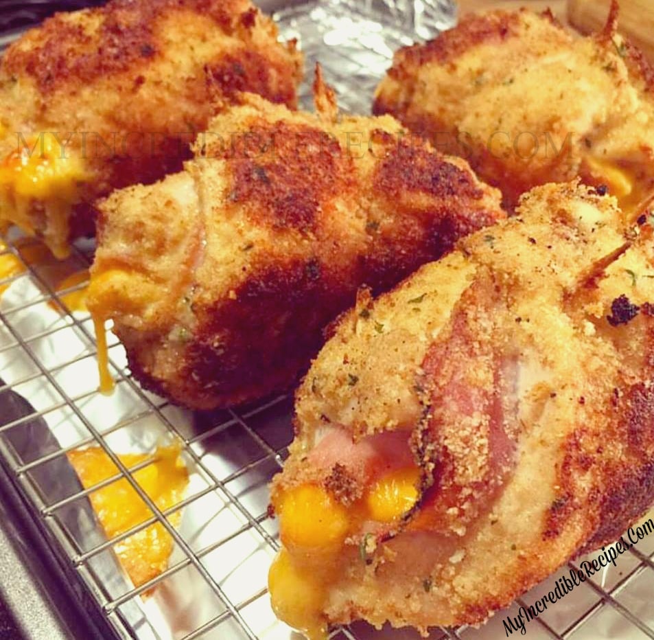 Crispy Cordon Bleu Chicken Wraps!