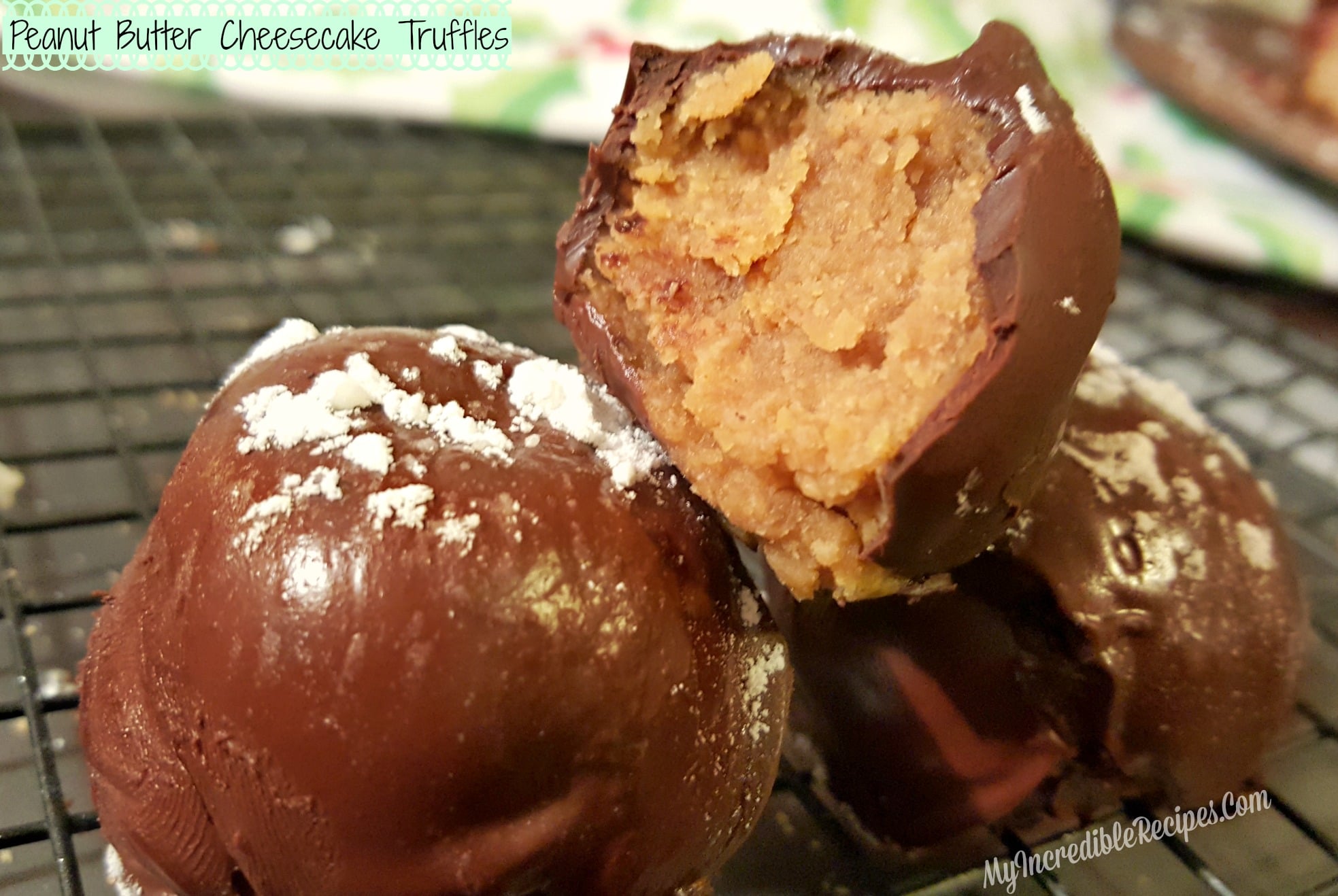 Peanut Butter Cheesecake Truffles!