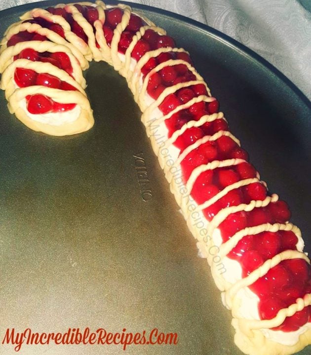 Candy Cane Cheese Danish!
