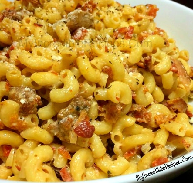 Bacon Cheeseburger Pasta!