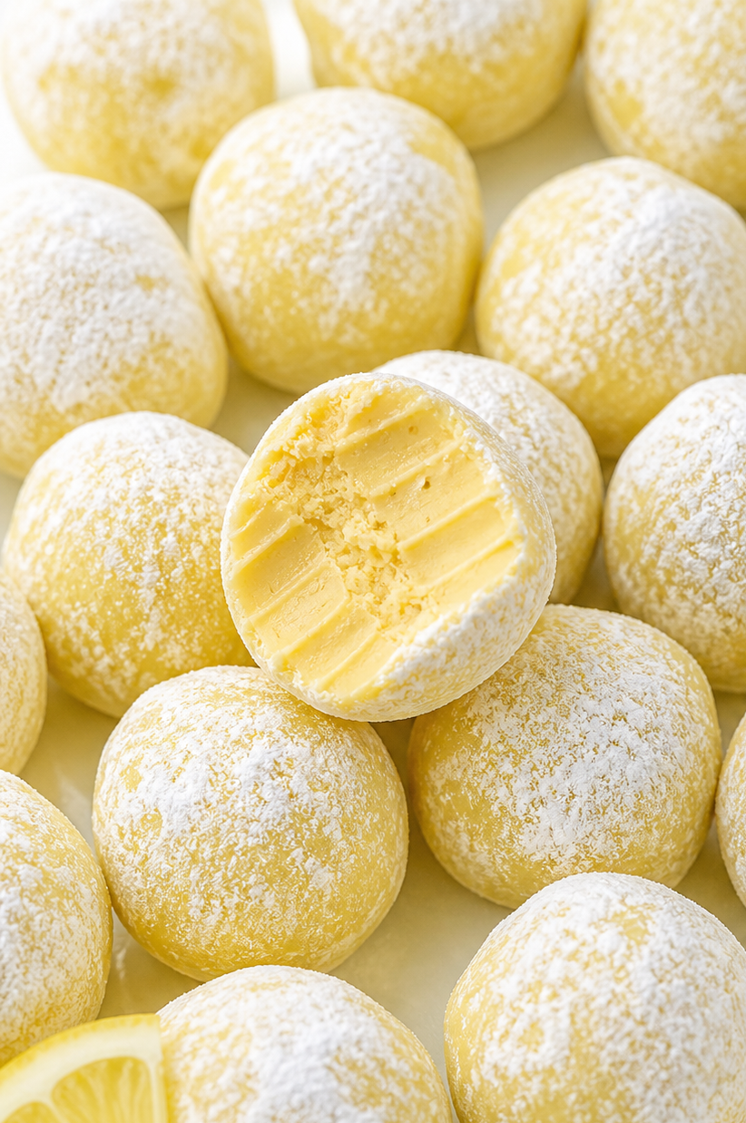 White Chocolate Lemon Truffles