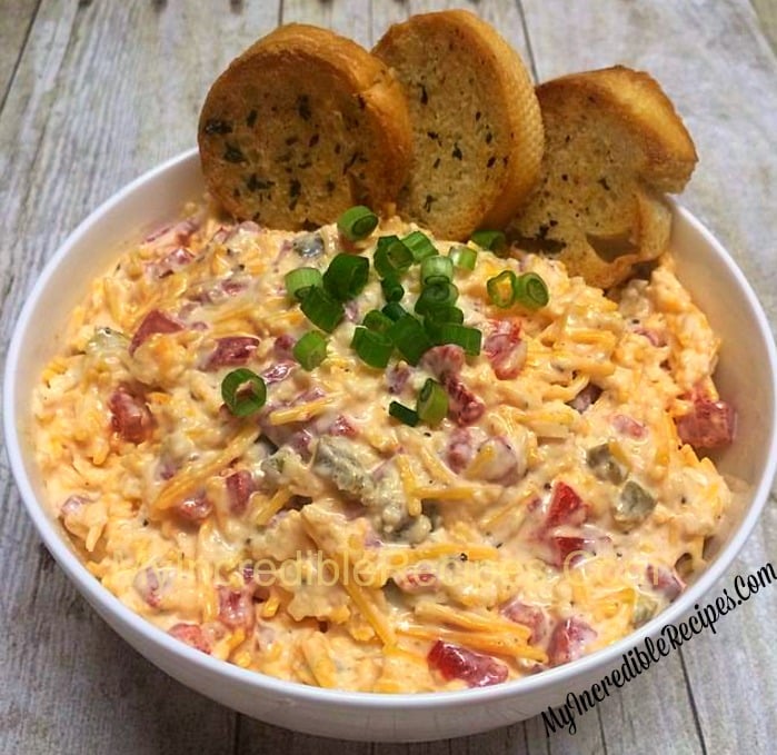 Bacon BOMB Dip with Buttery Garlic Crustinis!