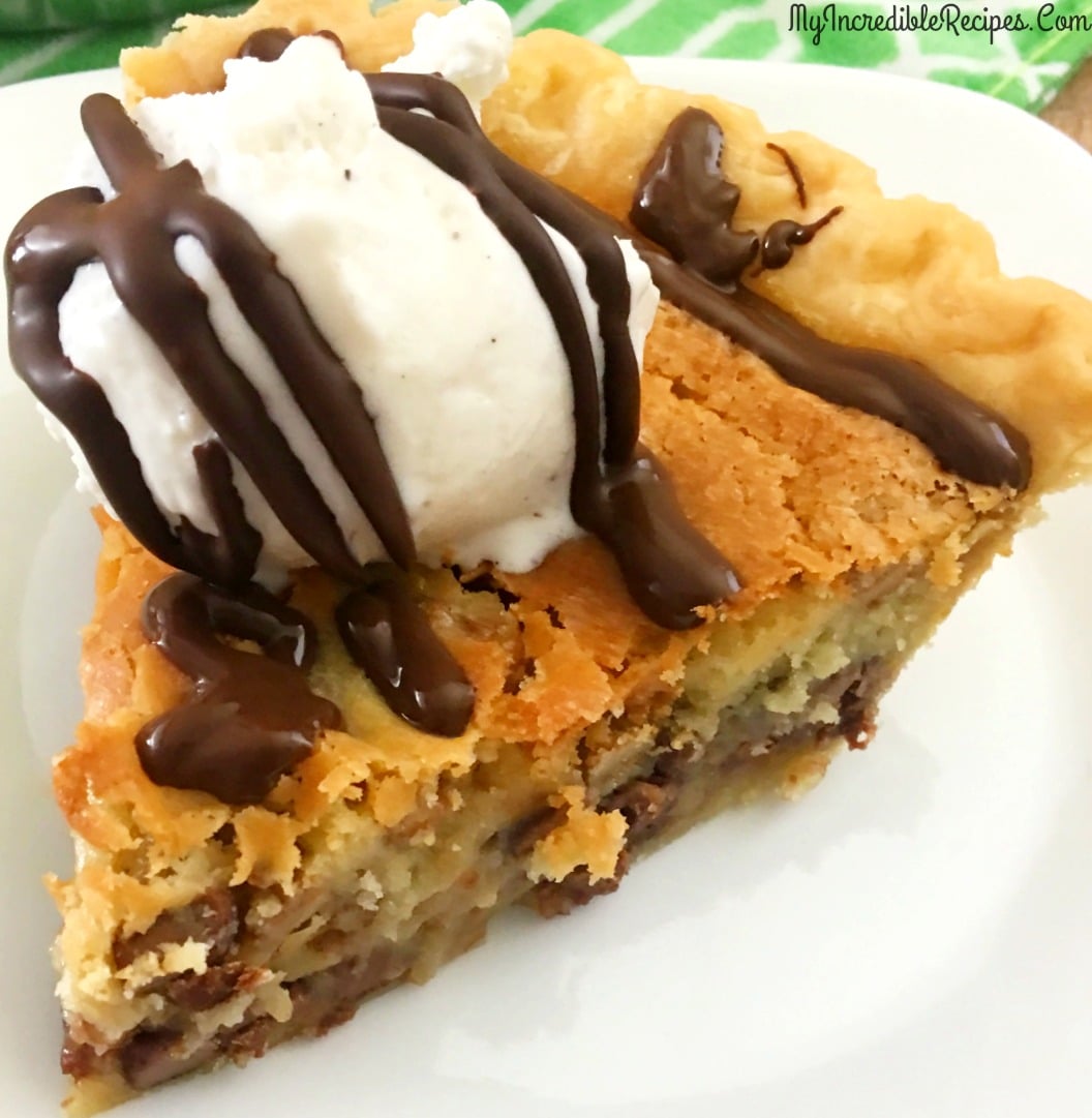 Vintage Toll House Chocolate Chip Pie!