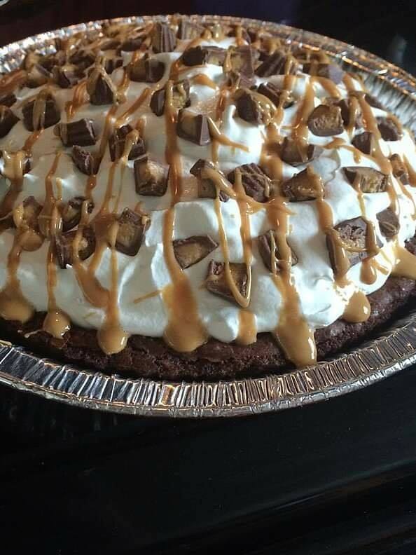 Peanut Butter Brownie Pie!
