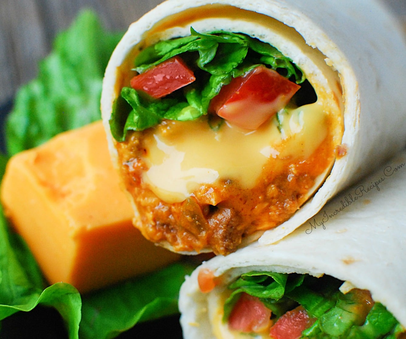 Old School Cheeseburger Burritos!