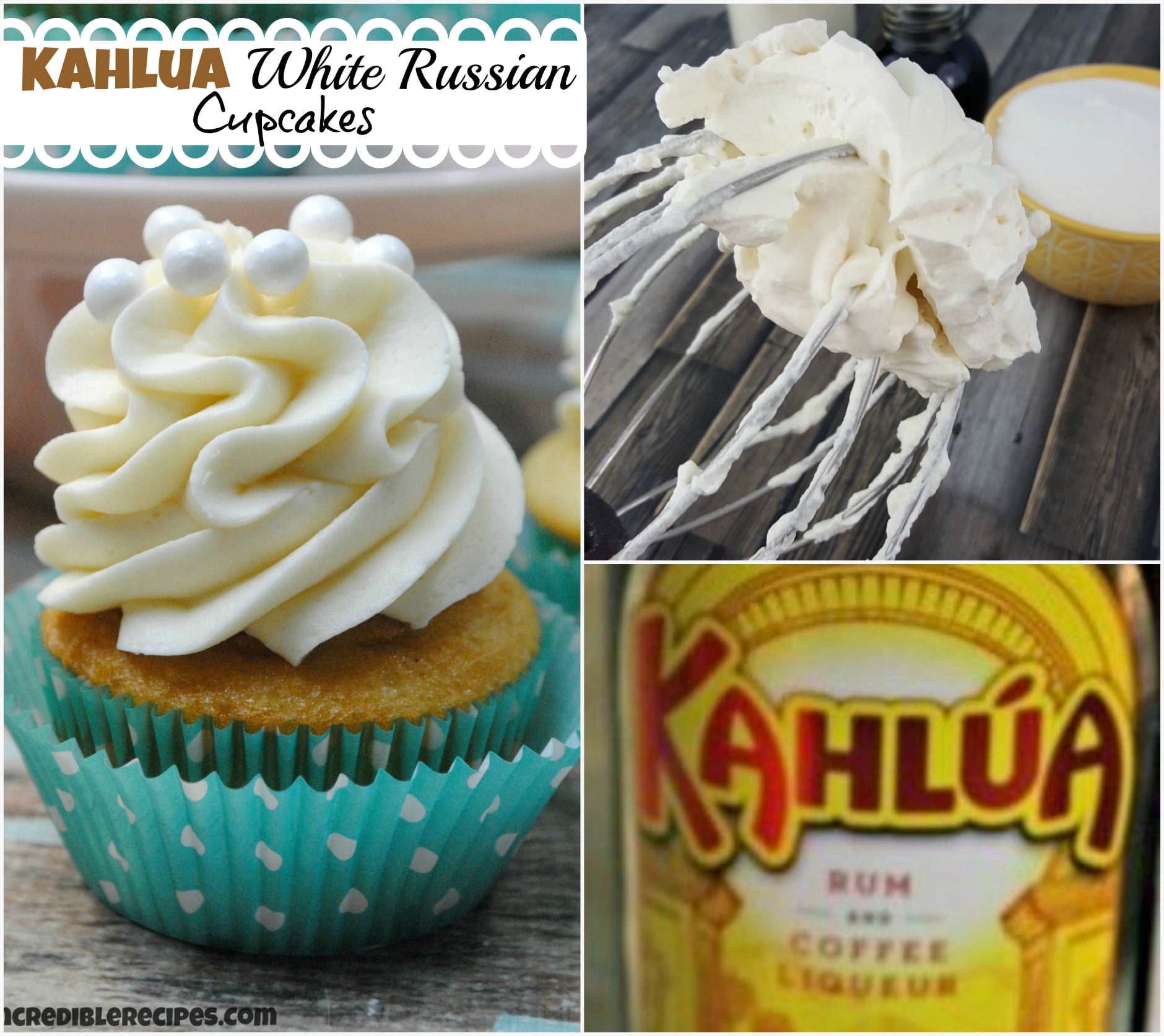 Kahlua White Russian Cupcakes!