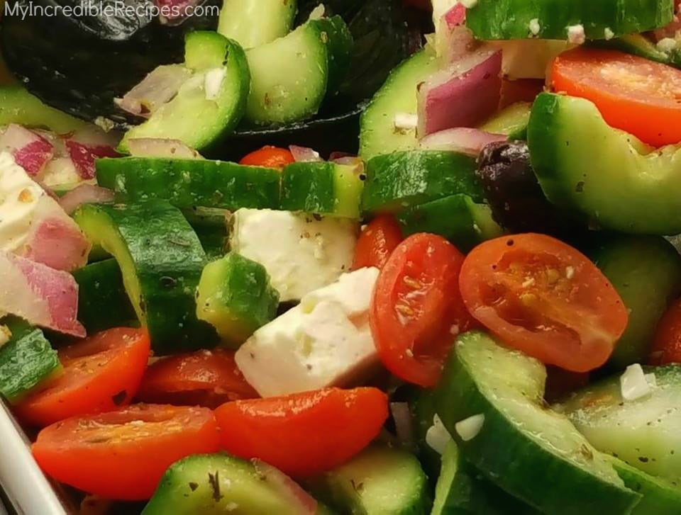 Greek Cucumber Salad!