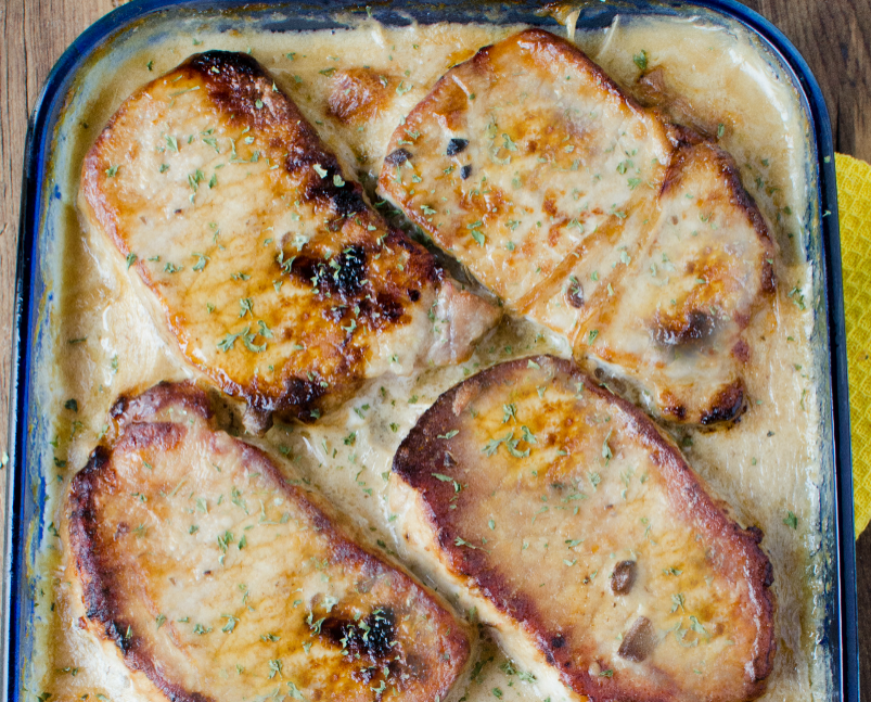 Smothered Pork Chop Scalloped Potato Casserole!