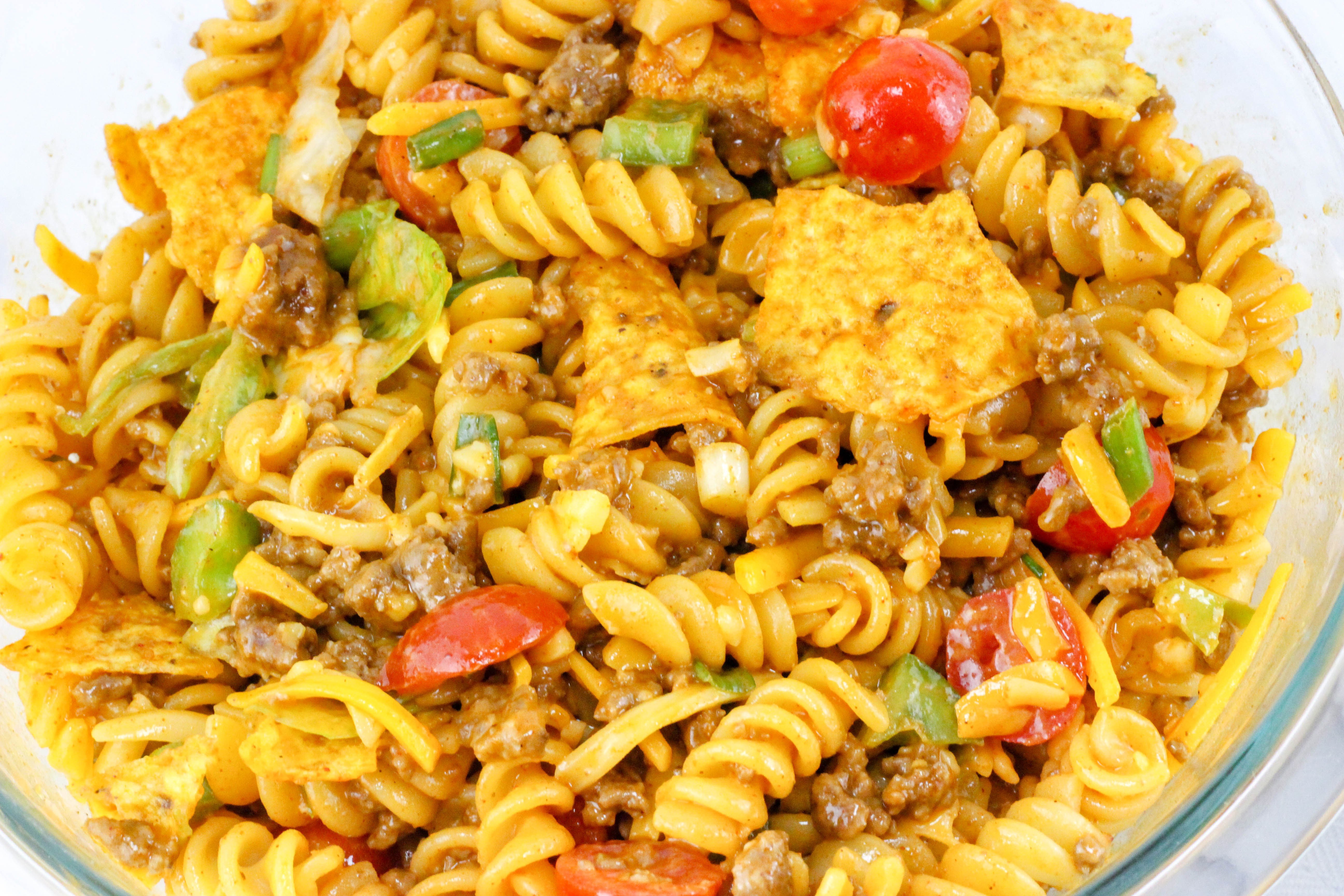 DORITOS TACO PASTA SALAD!