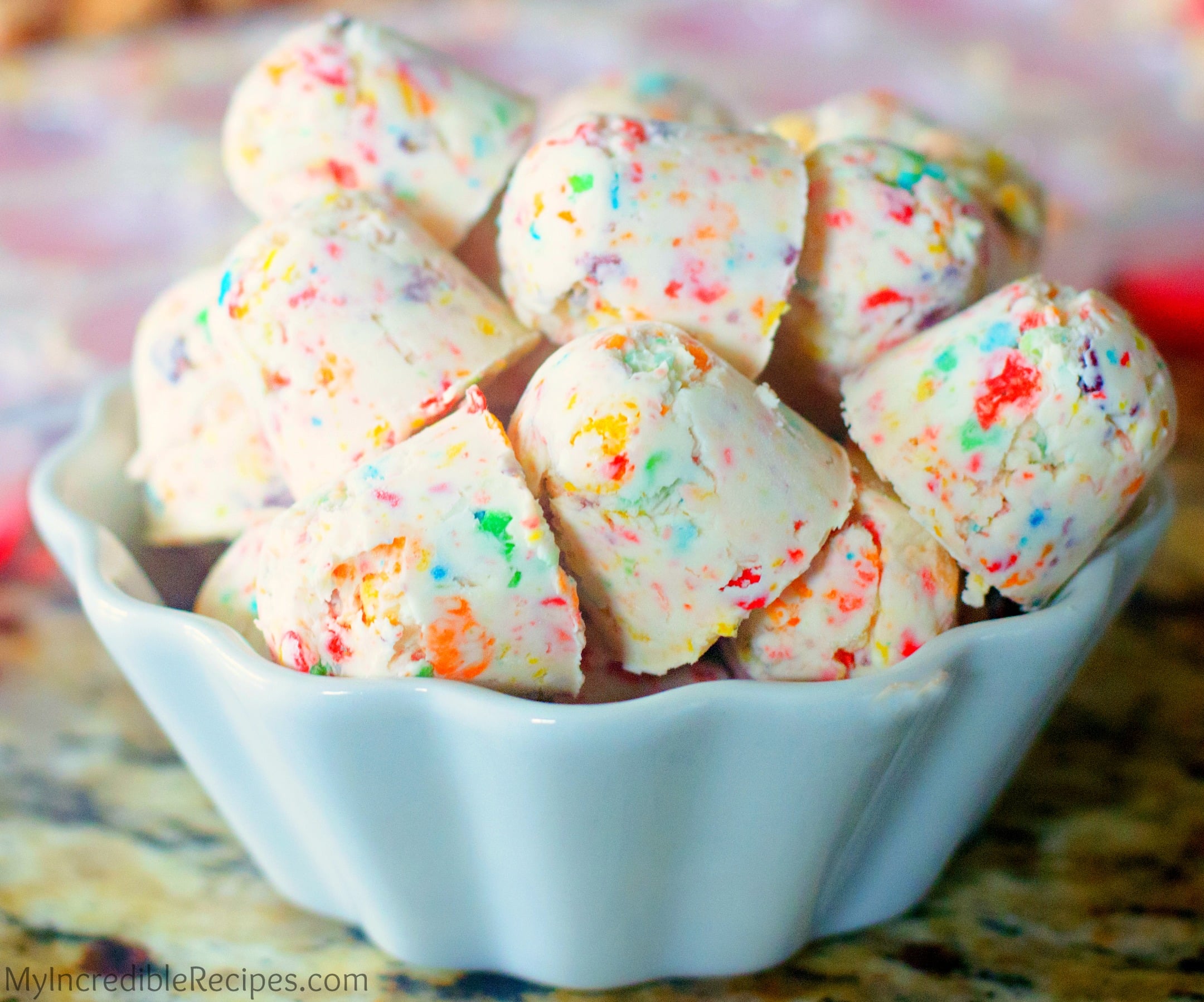 Fruity Pebbles Cheesecake Bites! (No Bake)
