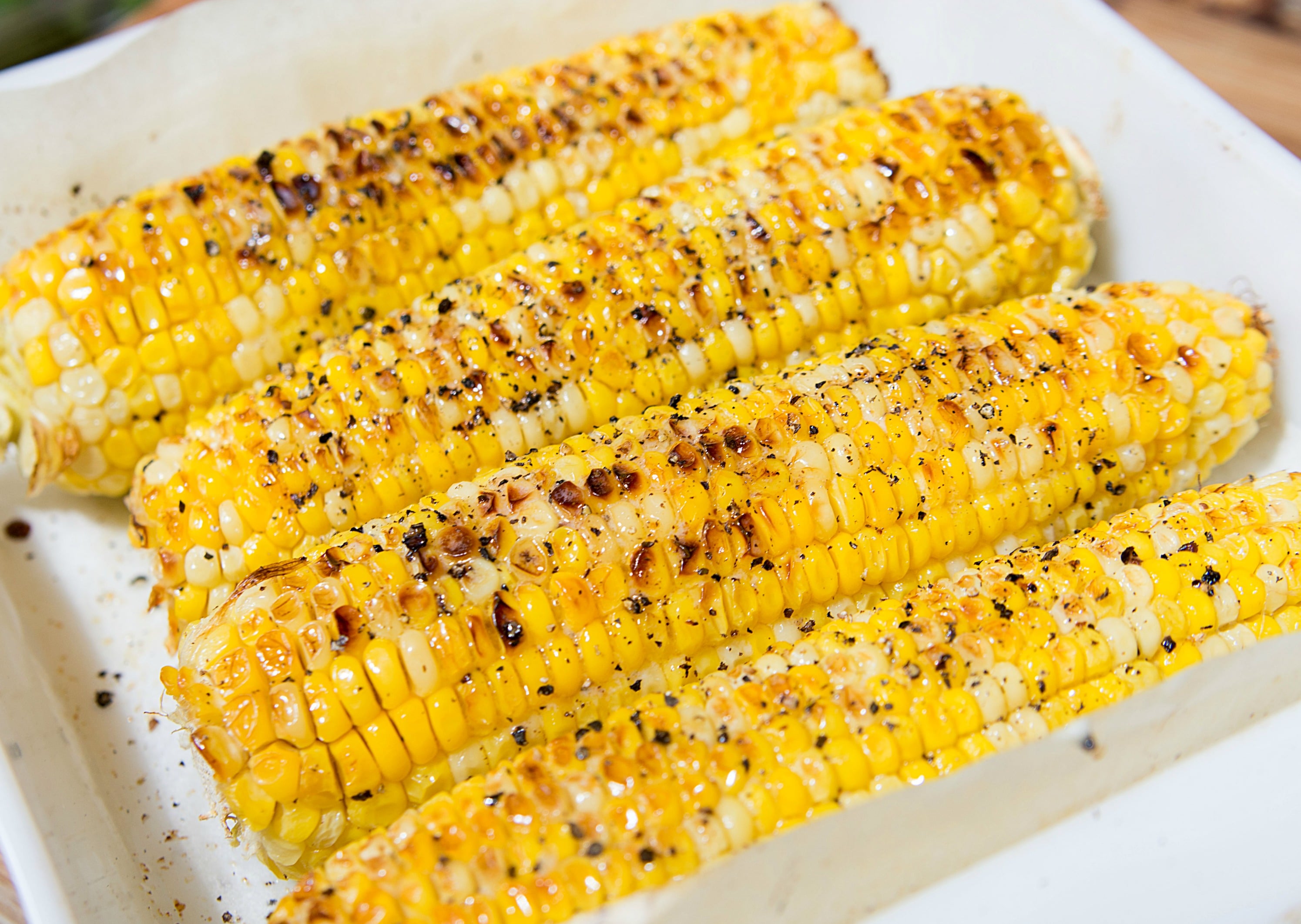 Magical Oven Roasted Corn!