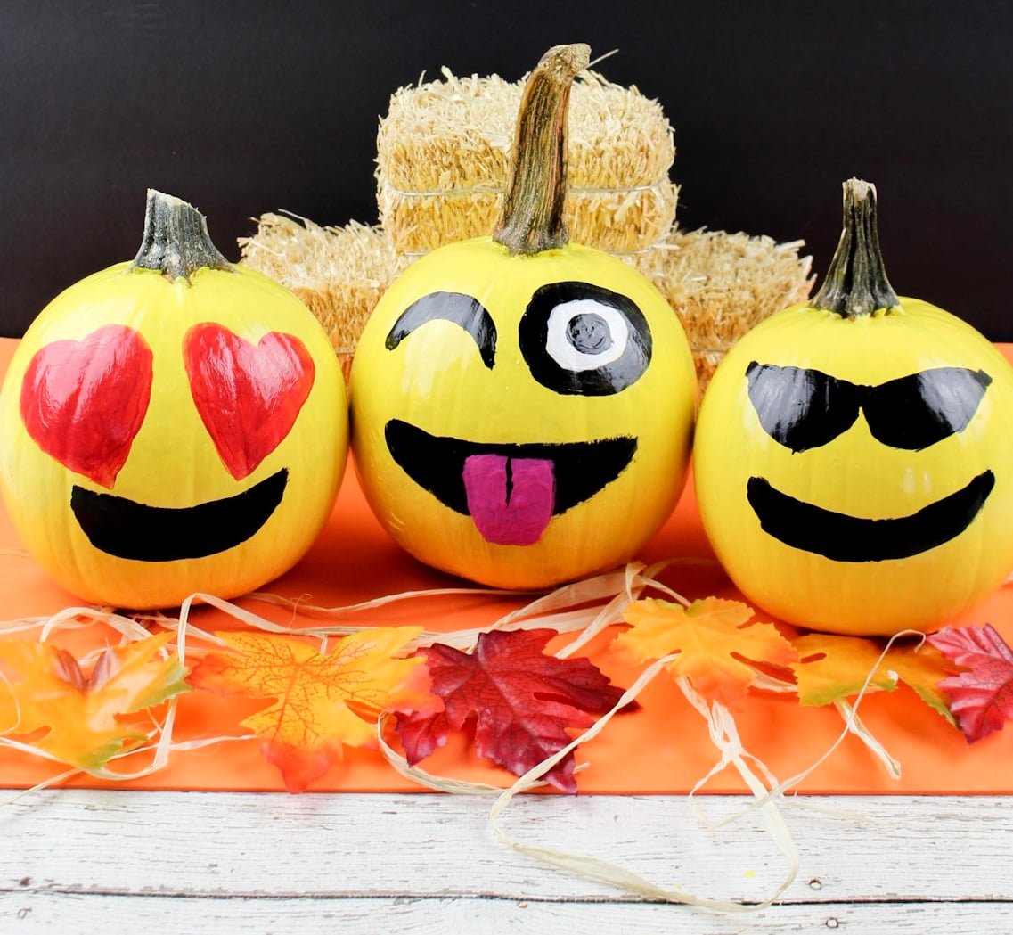 DIY Emoji Pumpkins!