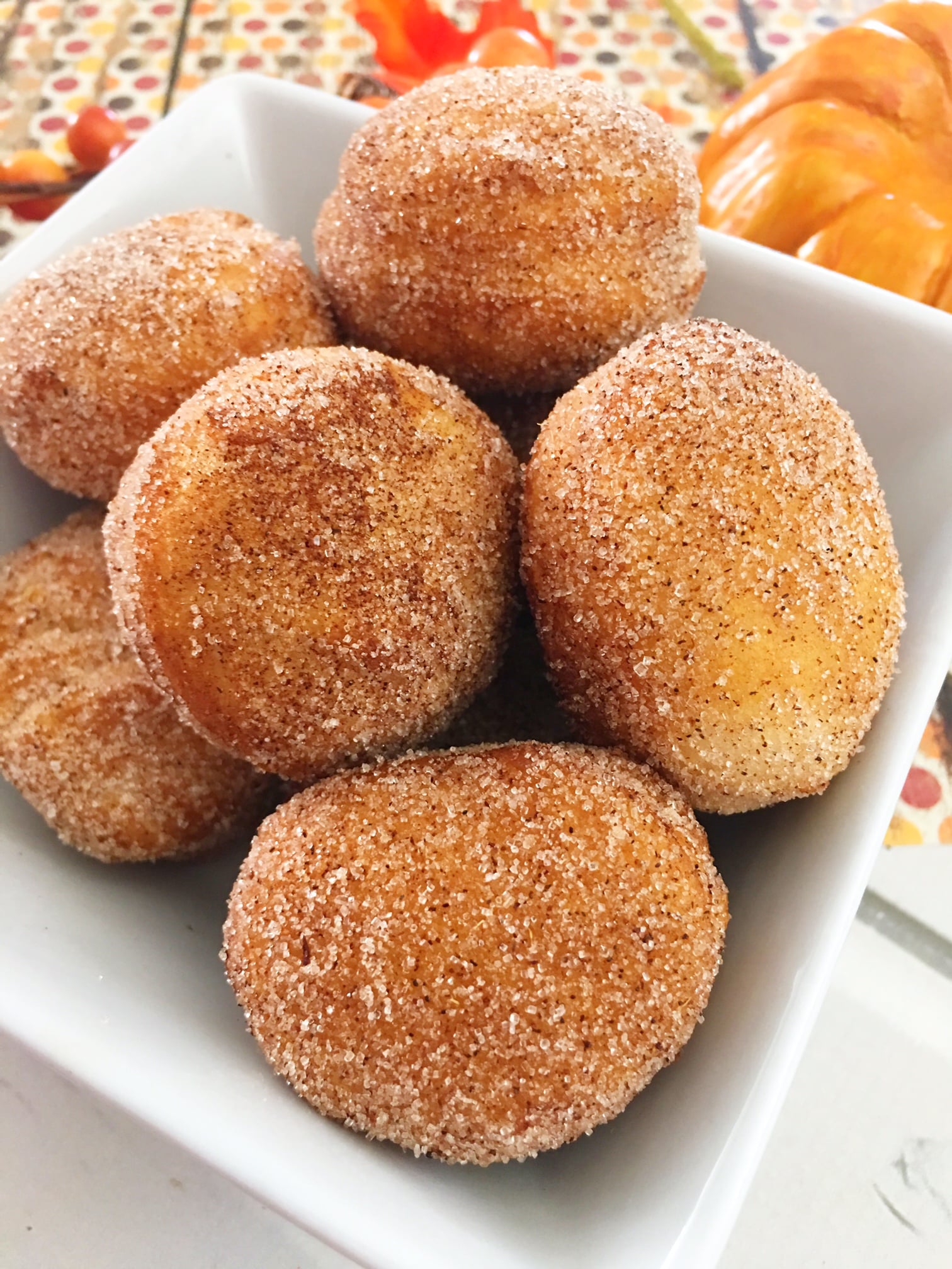 Pumpkin Spice Donut Holes!