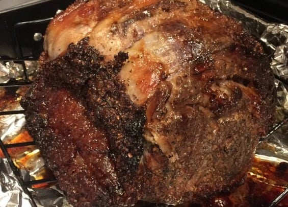 Garlic Crusted PRIME RIB!