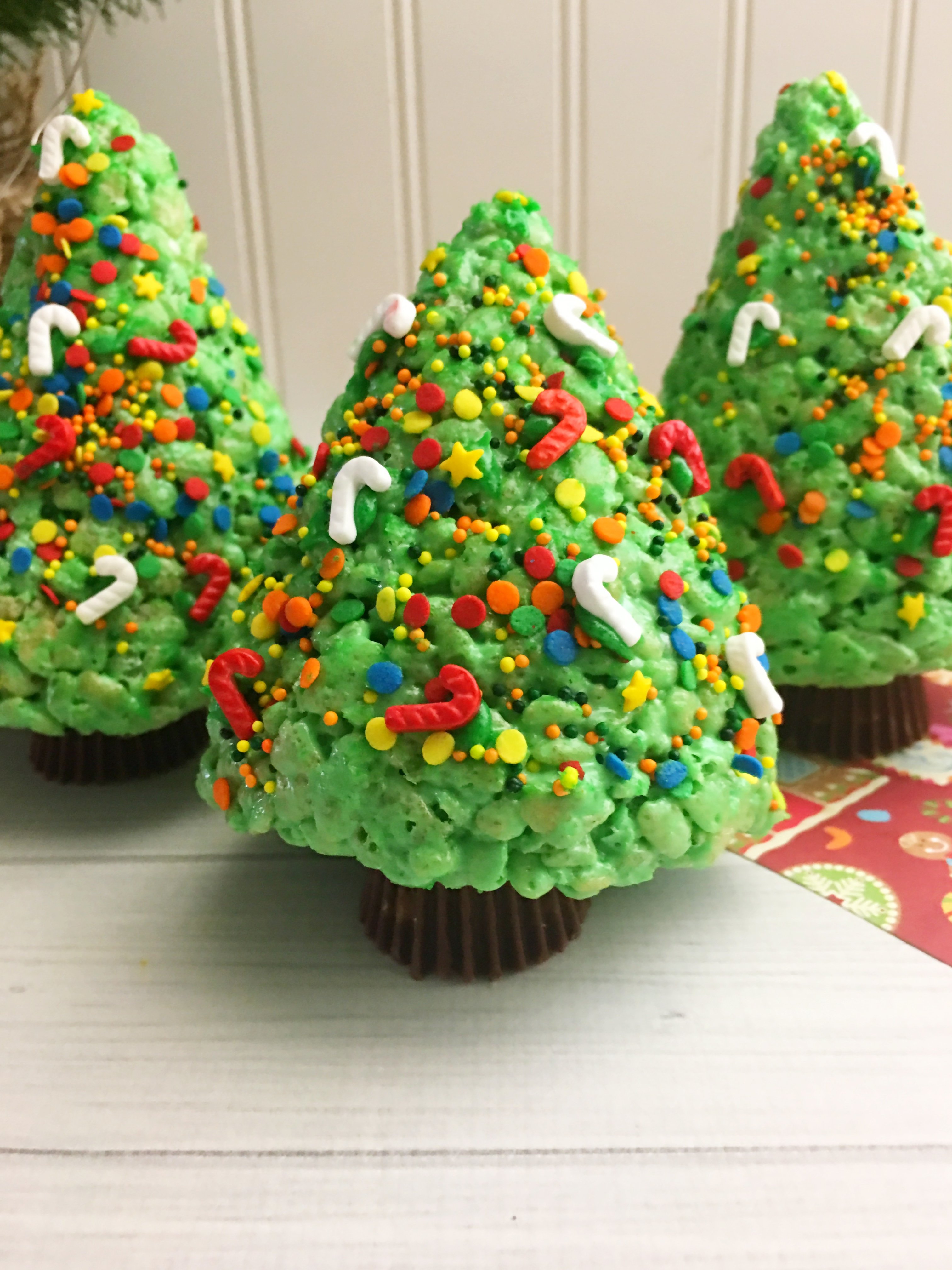 Christmas Tree Rice Krispies!