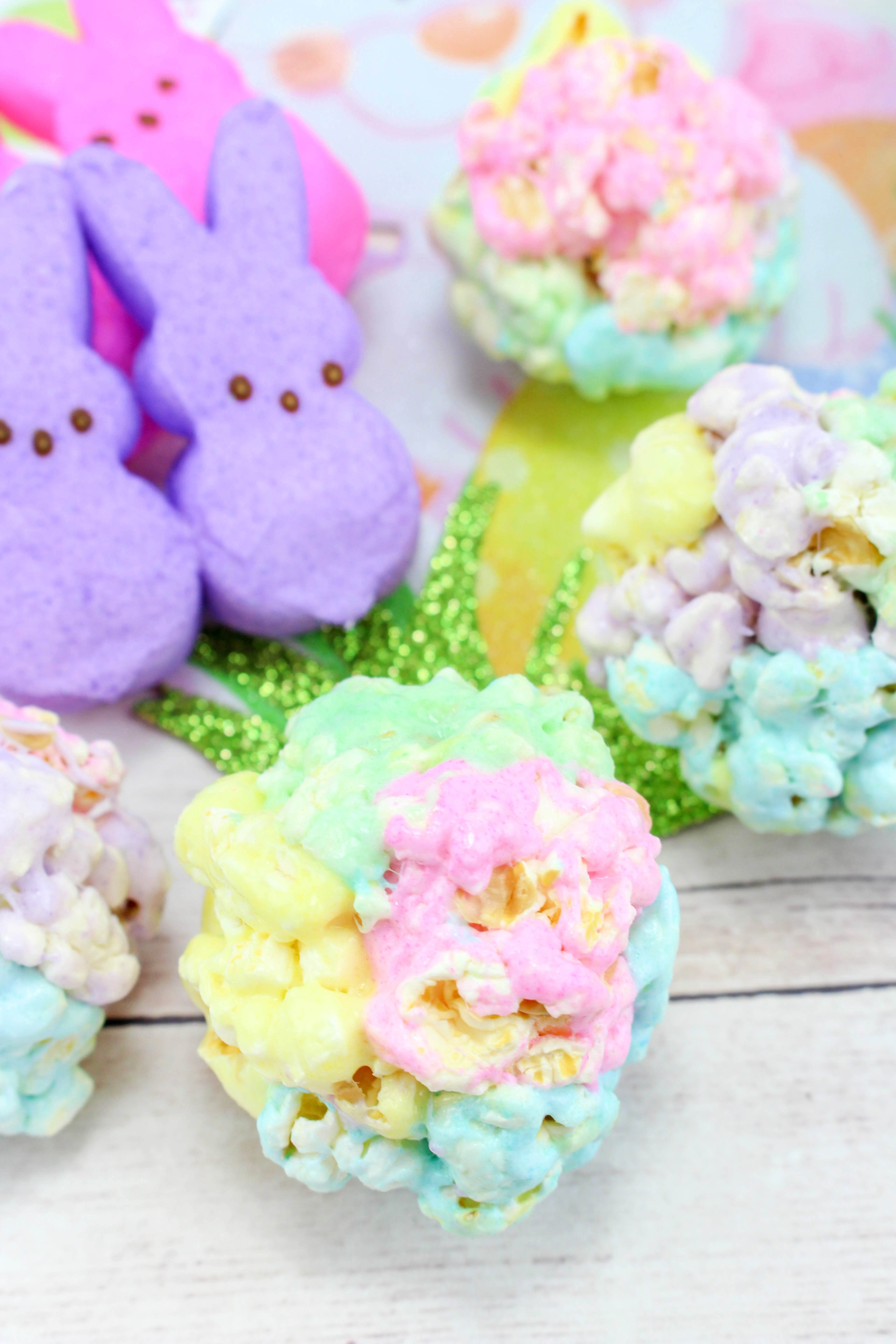 Springtime Marshmallow Popcorn Balls!