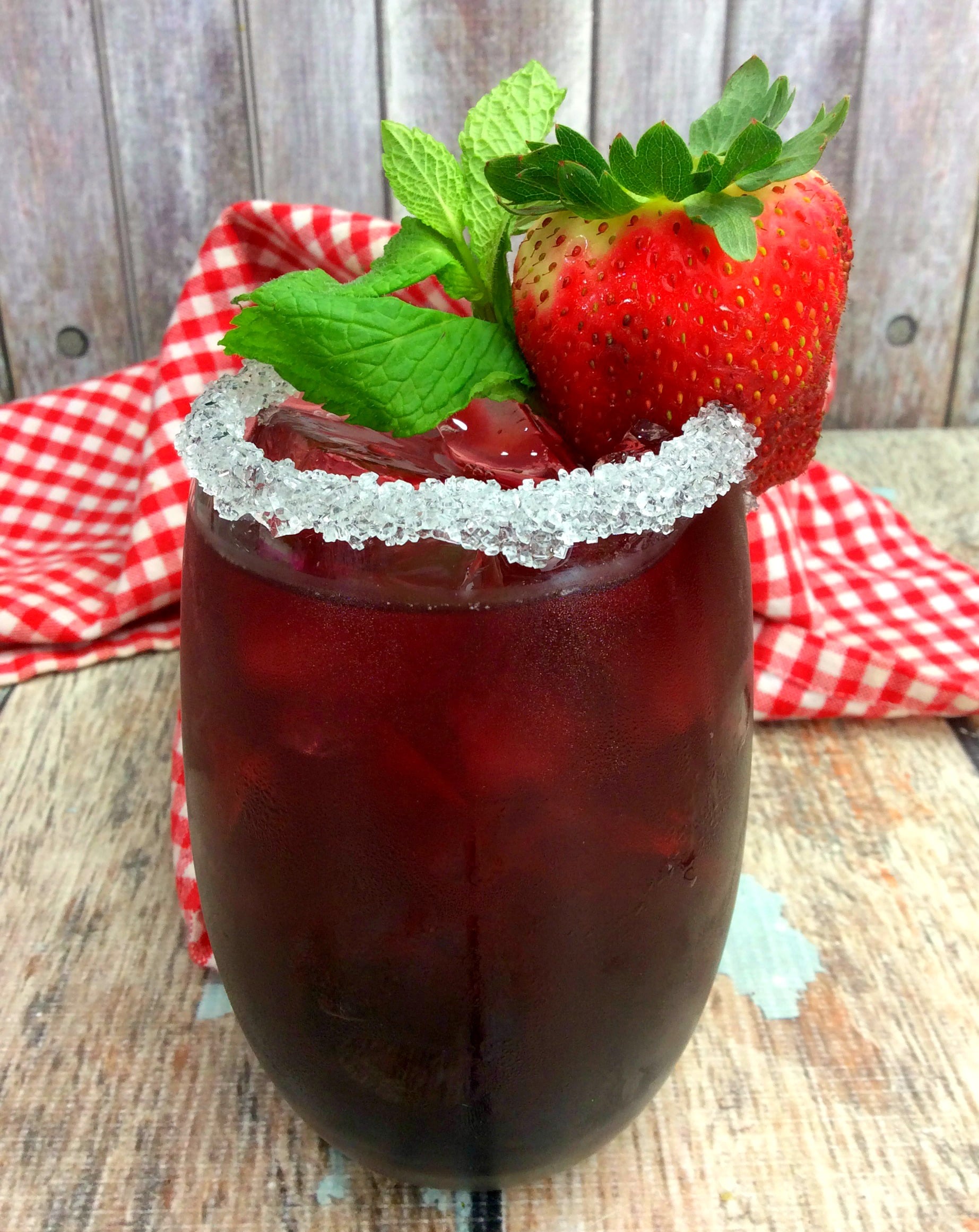 Tickle Me Strawberry Triple Crown Cocktail