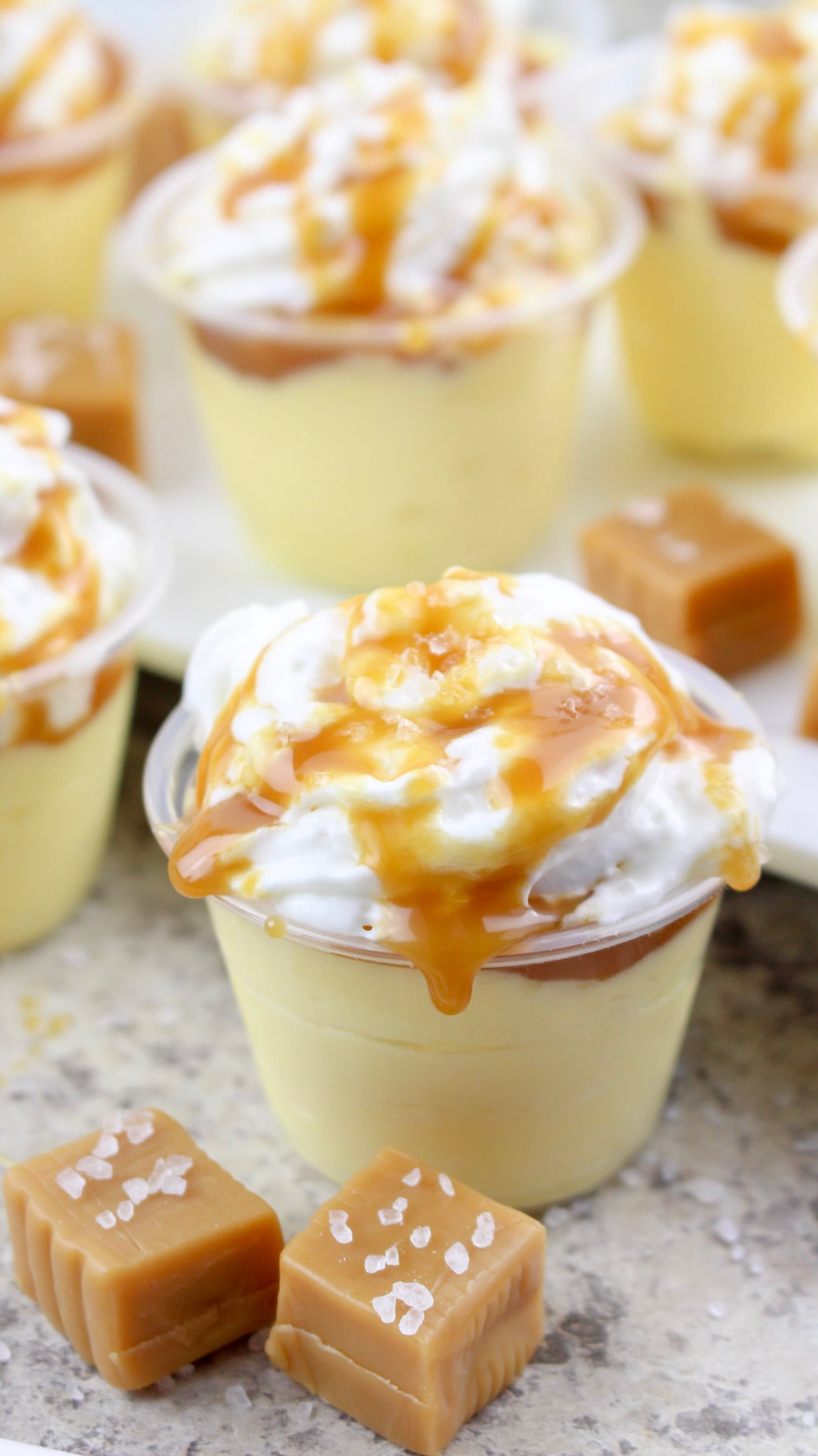 Salted Caramel Pudding Shots!