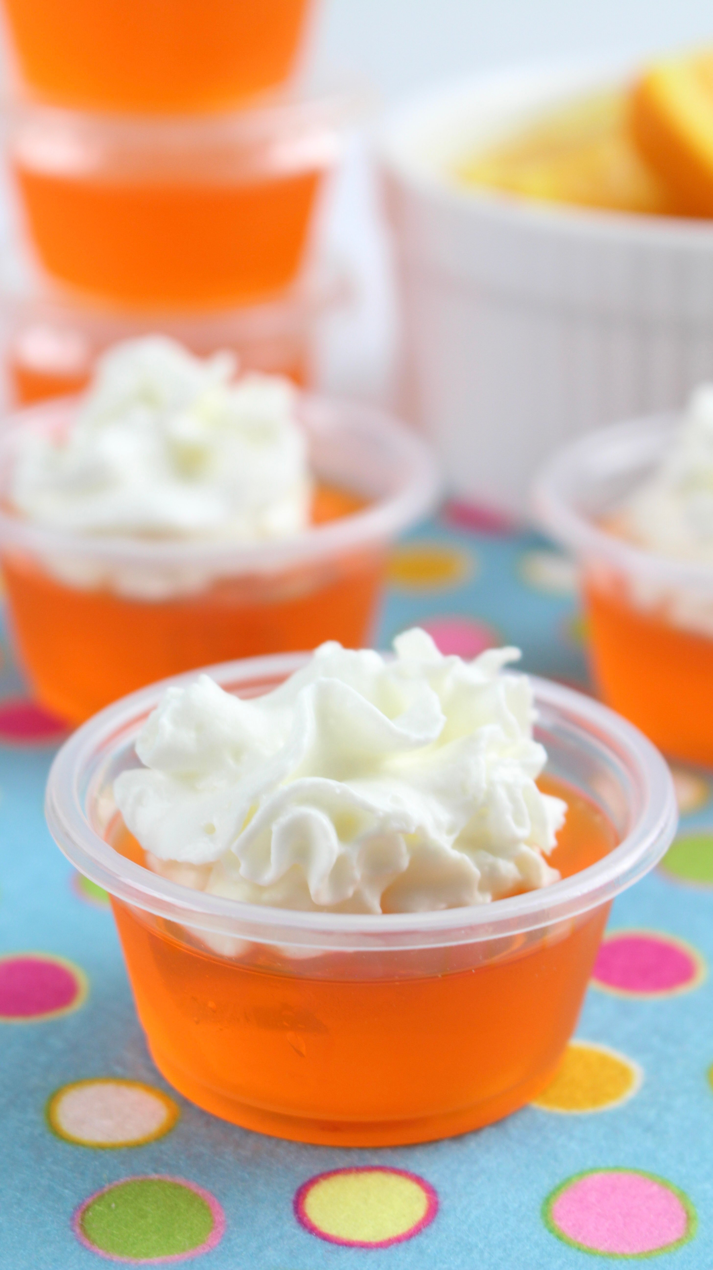 Orange Creamsicle Jello Shots!