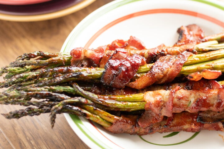 Brown Sugar Bacon Wrapped Asparagus!