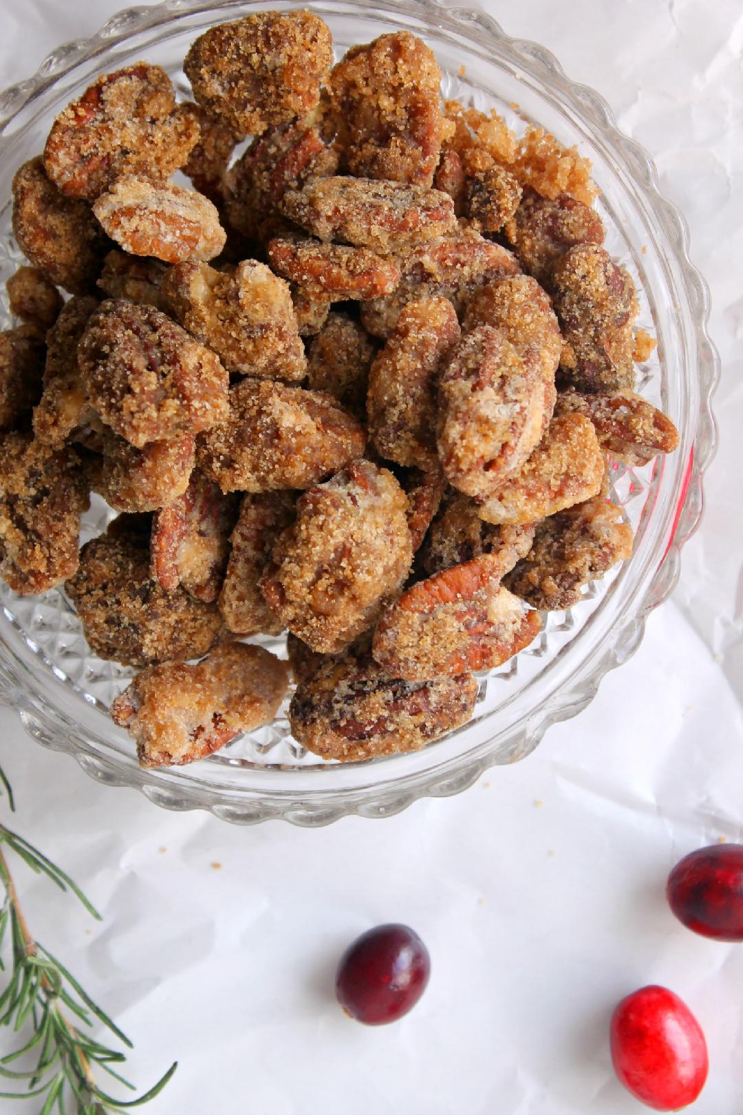 Cinnamon Sugar Roasted Pecans