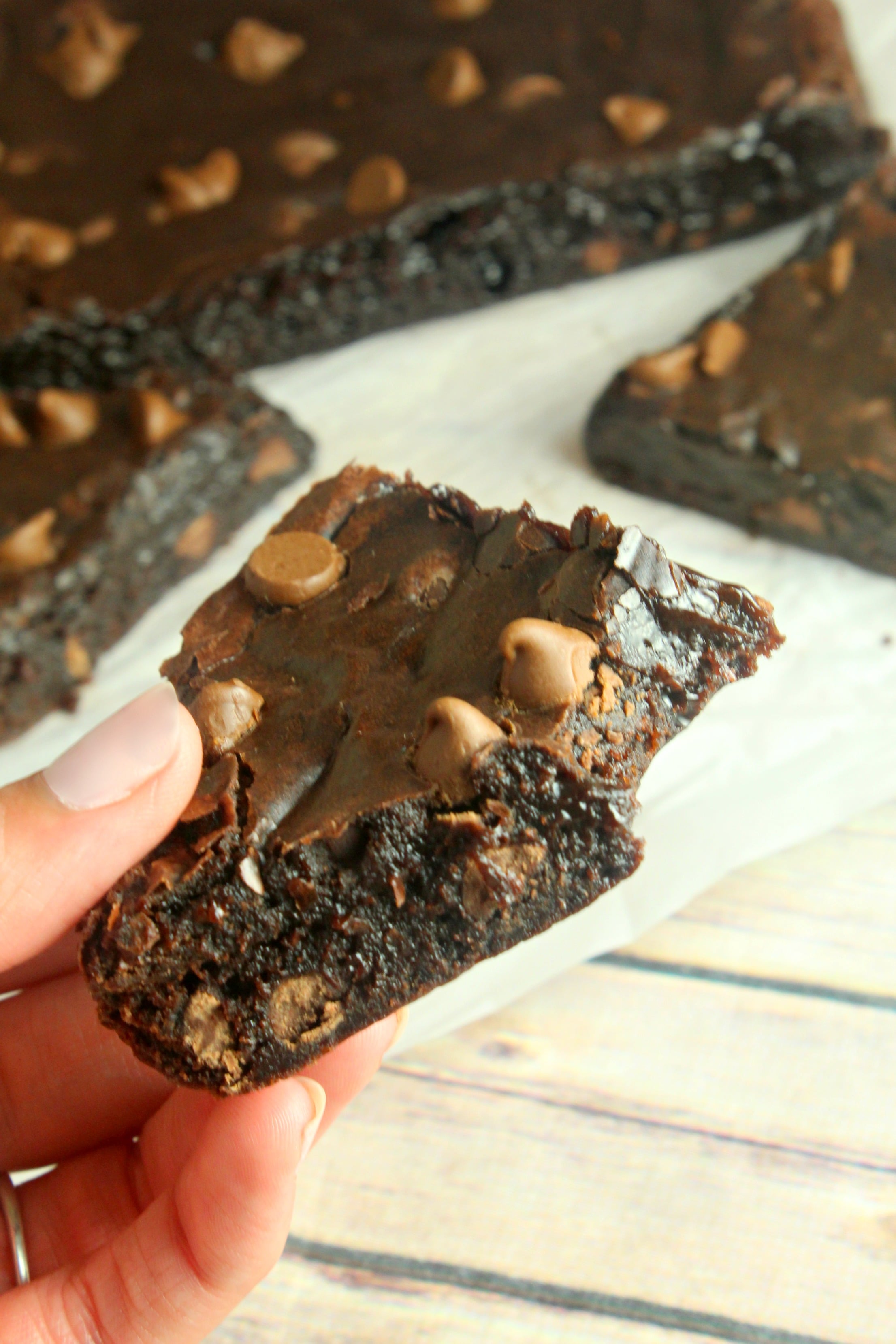 Slow Cooker Triple Chocolate Lava Brownies