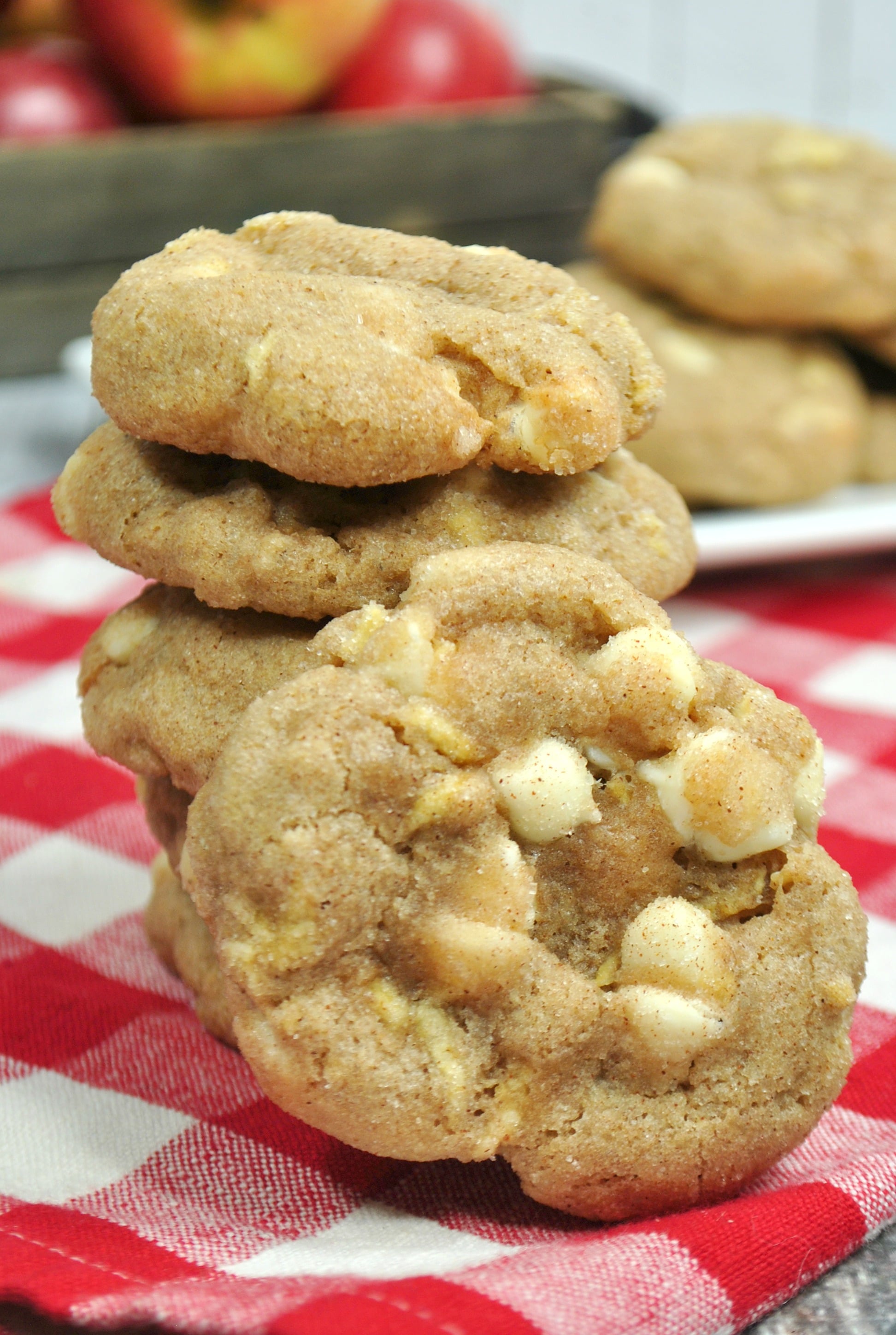 White Chocolate Snickerdoodle Cookies!