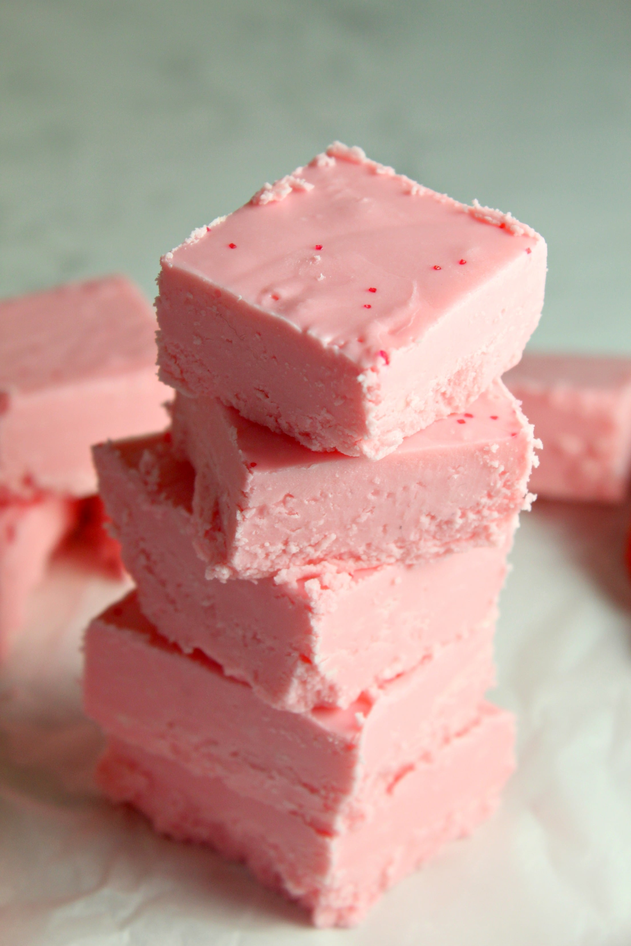 2 Ingredient Strawberry No Bake Fudge
