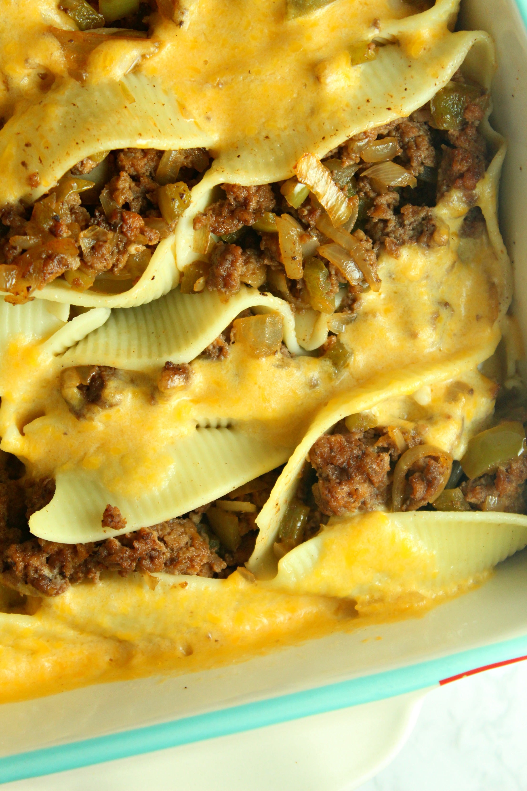 Philly Cheese Steak Stuffed Shells