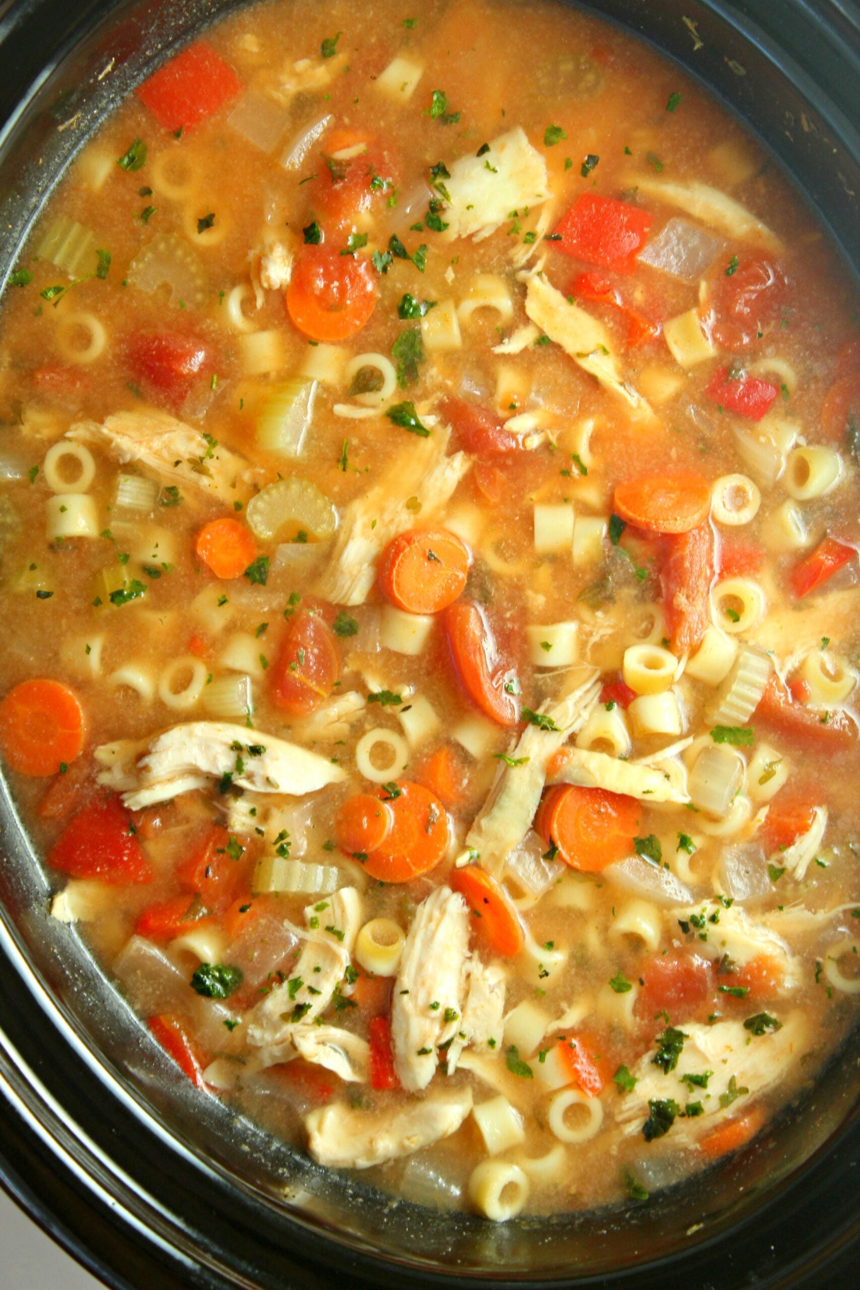 Slow Cooker Sicilian Chicken Soup