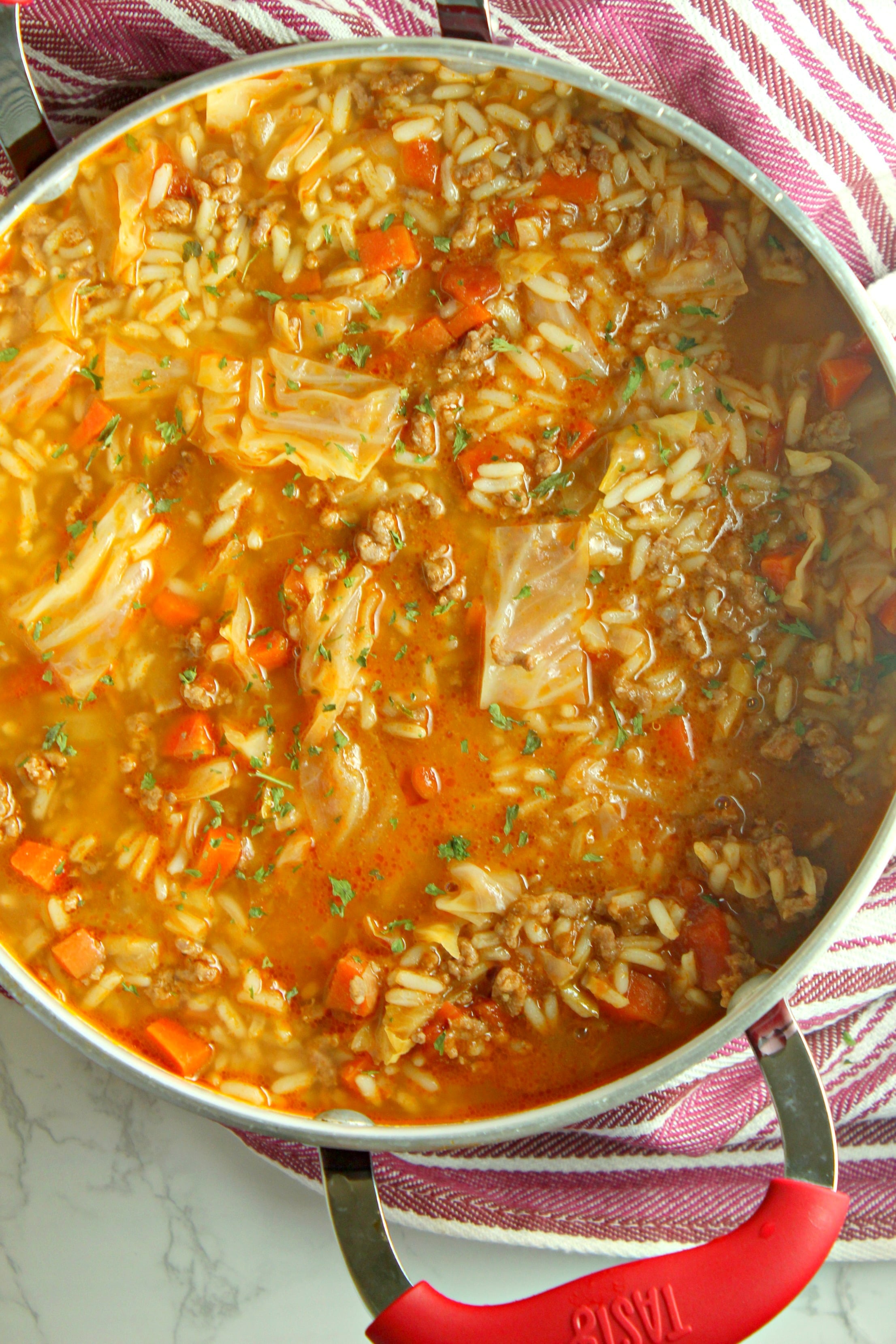 Best Ever Cabbage Roll Soup!