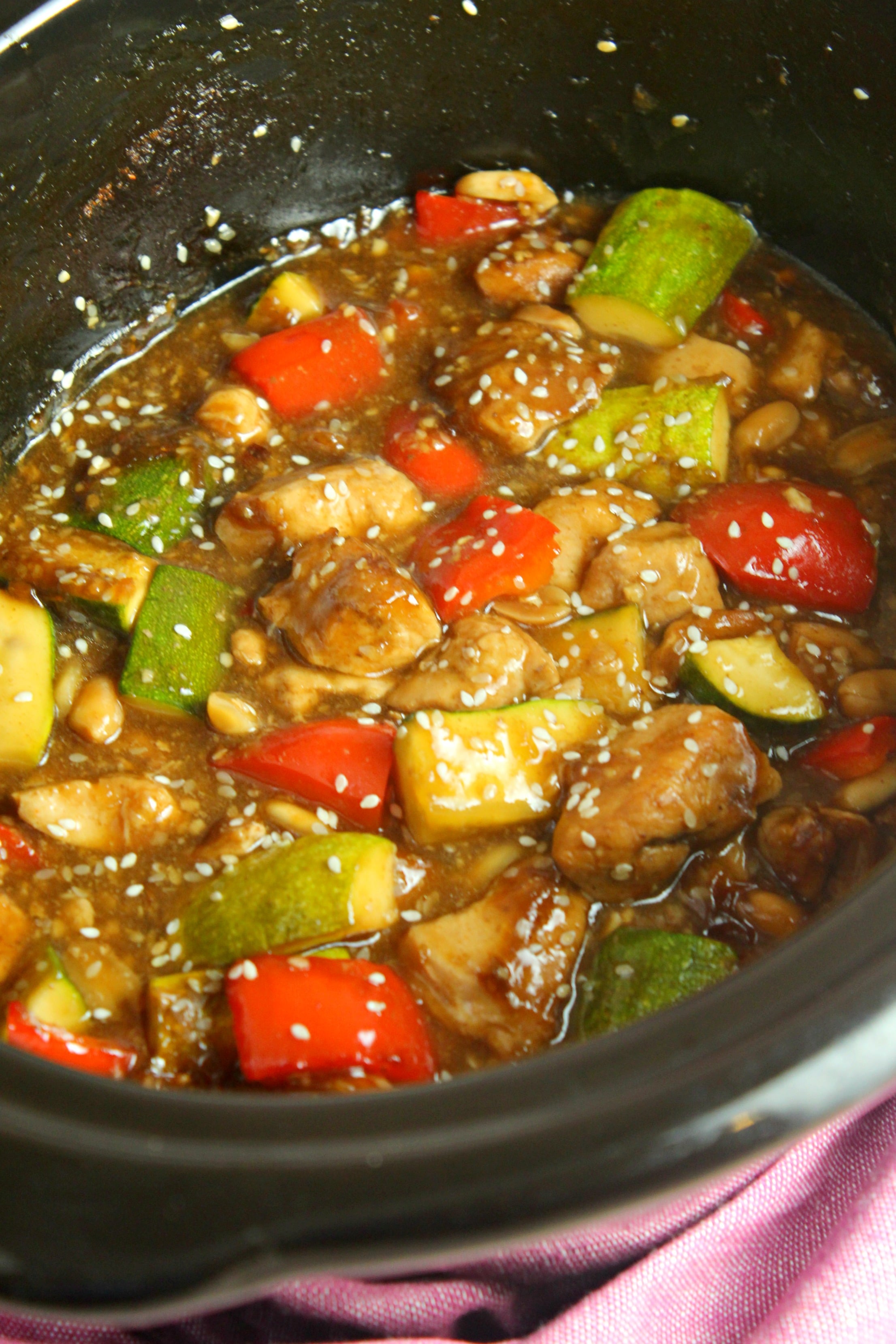 Slow Cooker Kung Pao Chicken!