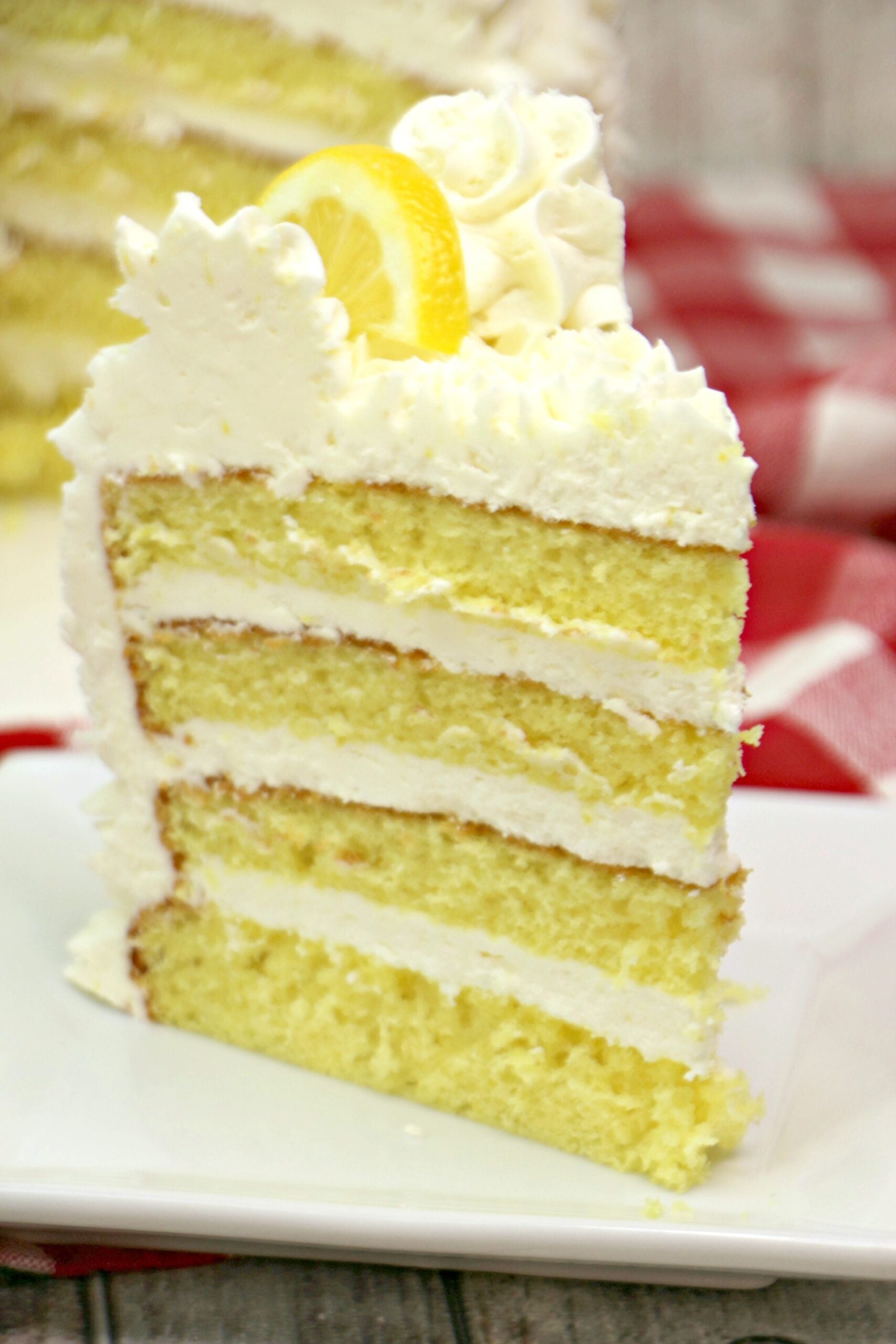 Italian Lemon Drop Cake with Lemon Buttercream Frosting
