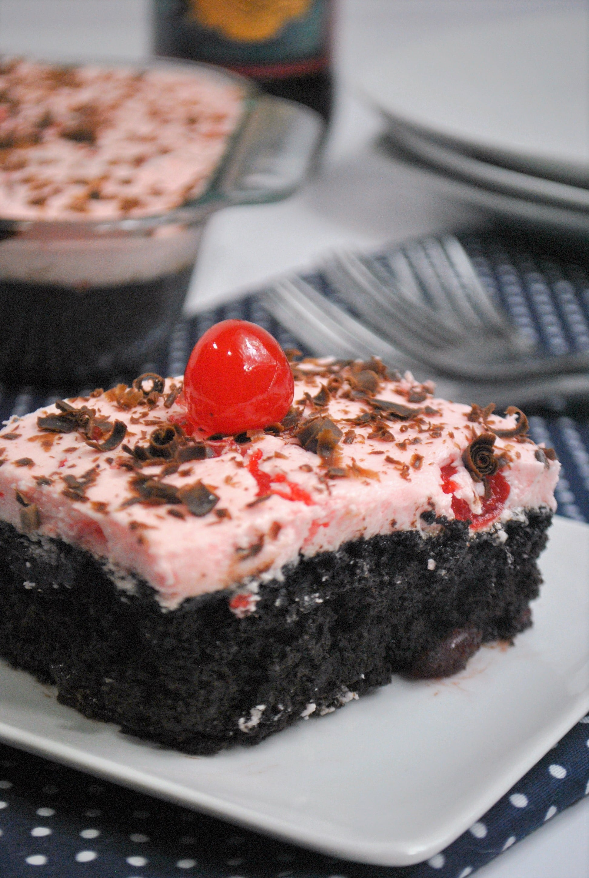 Cherry Dr Pepper Cake with Cherry Buttercream Frosting!