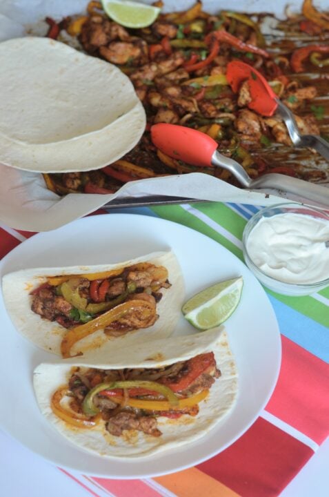 Sheet Pan Chicken Fajitas!