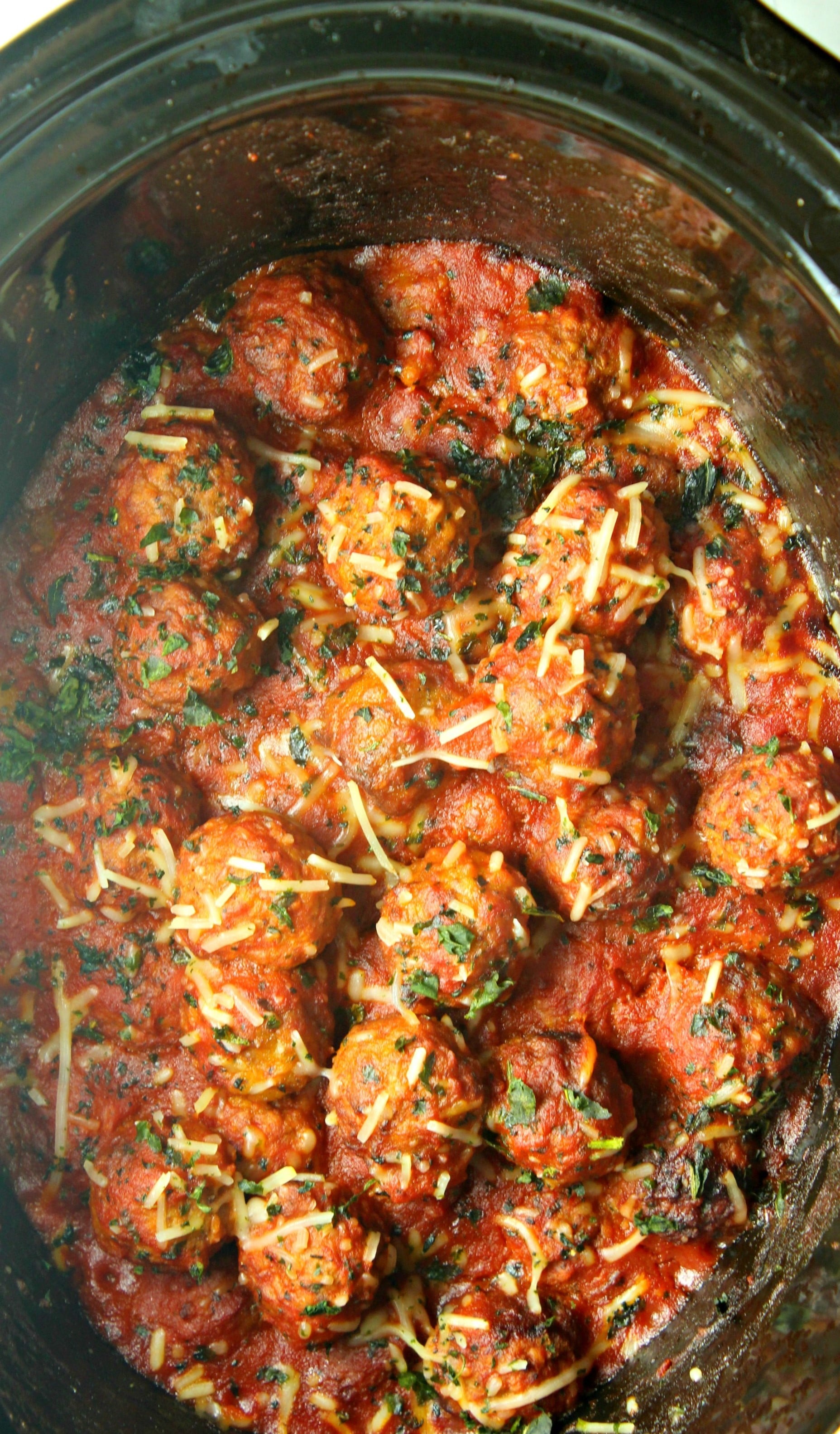 Slow Cooker Homemade Meatballs and Sauce