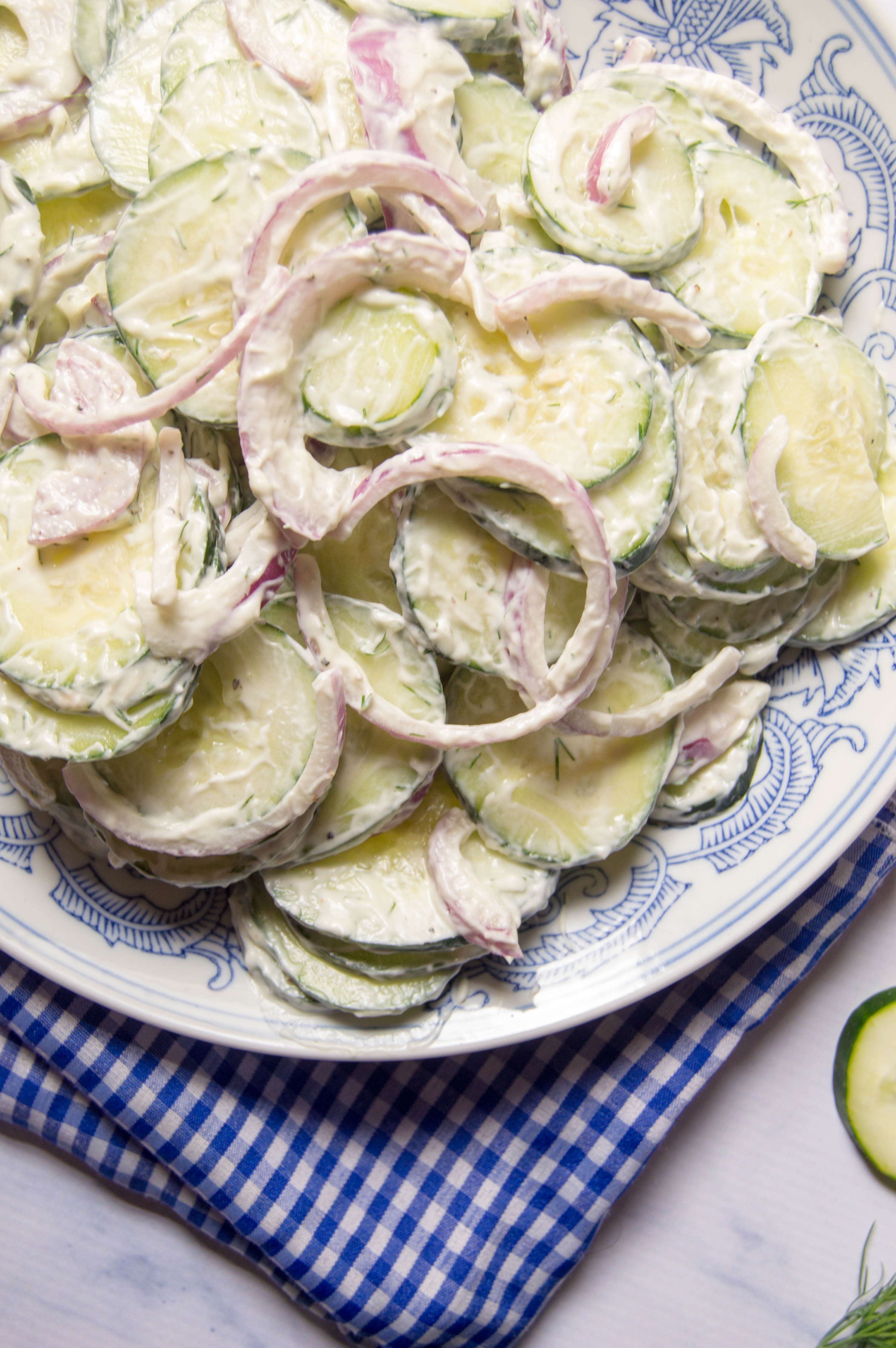 Classic Creamy Cucumber Salad