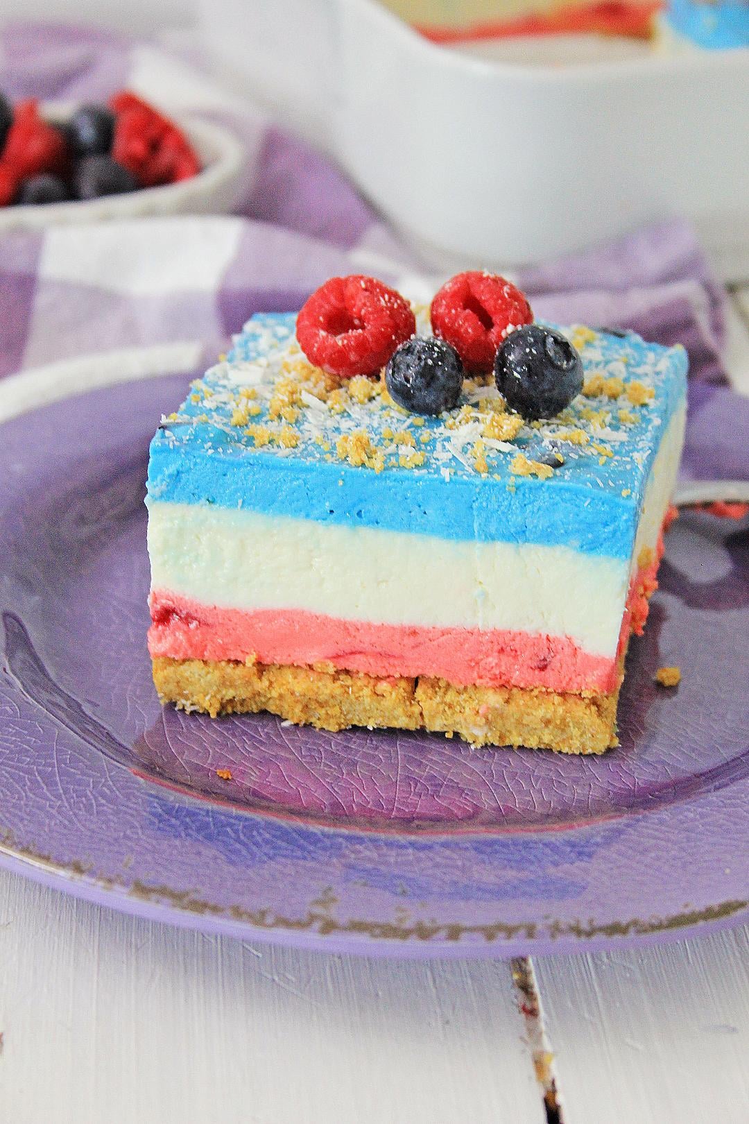 No Bake Berry Cheesecake Lasagna