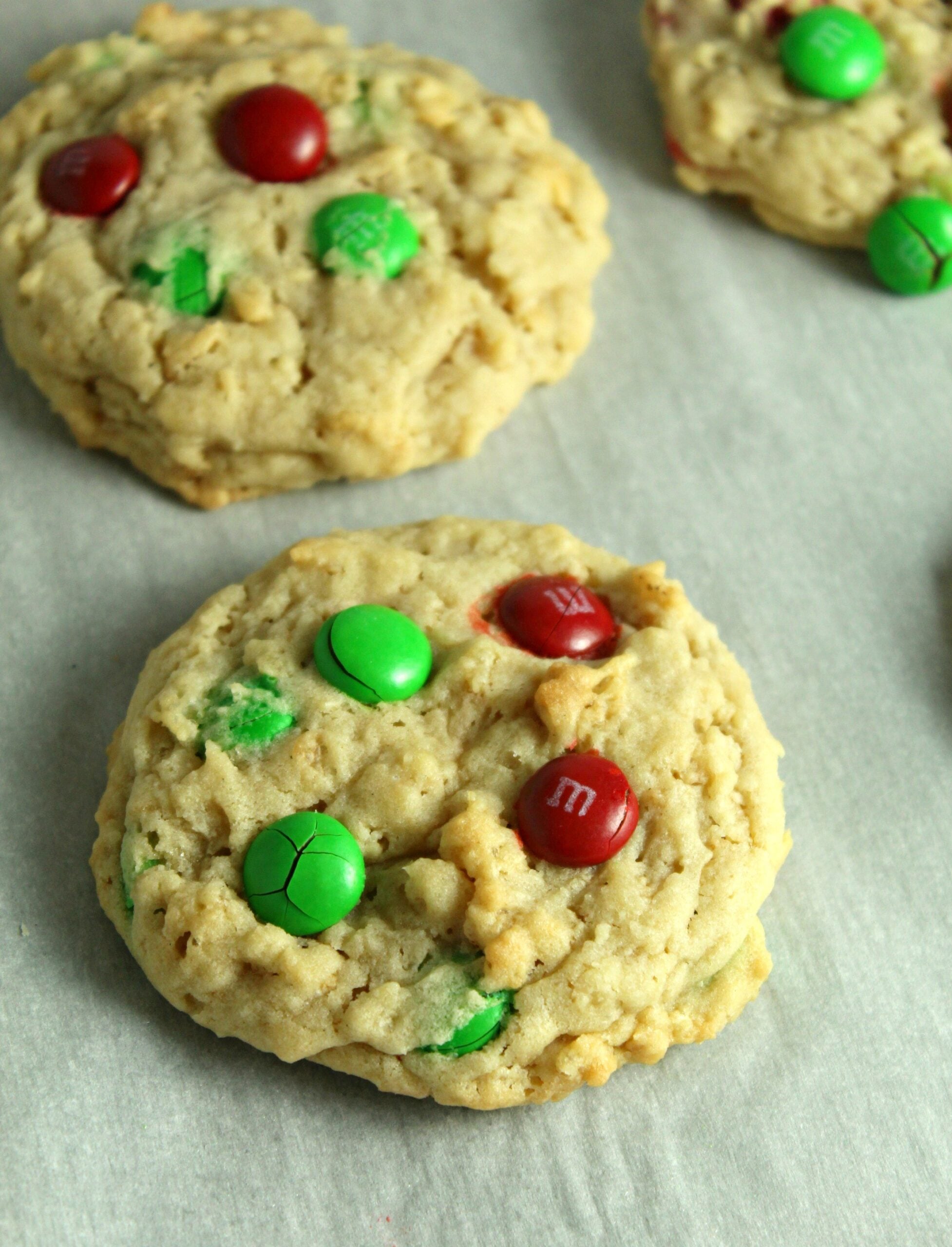 Rice Krispie M&M Cookies