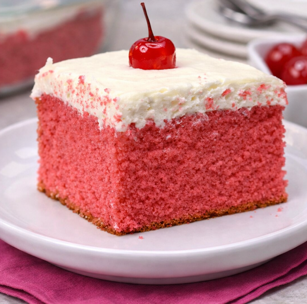 Very Cherry Cake with Vanilla Buttercream