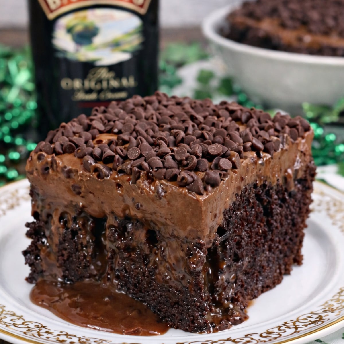 Baileys Irish Cream Chocolate Cake with Baileys Buttercream Frosting