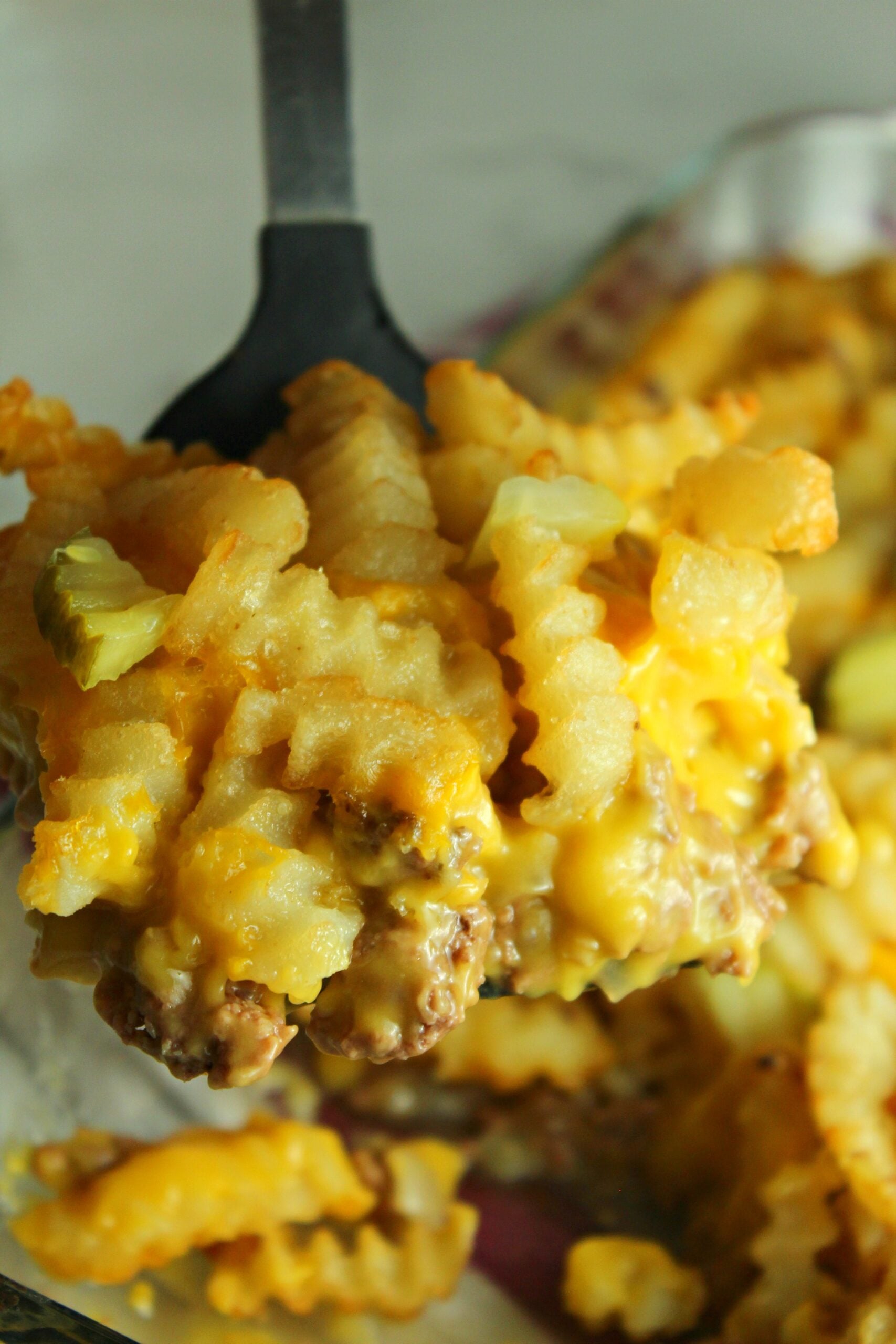 Cheeseburger French Fry Casserole