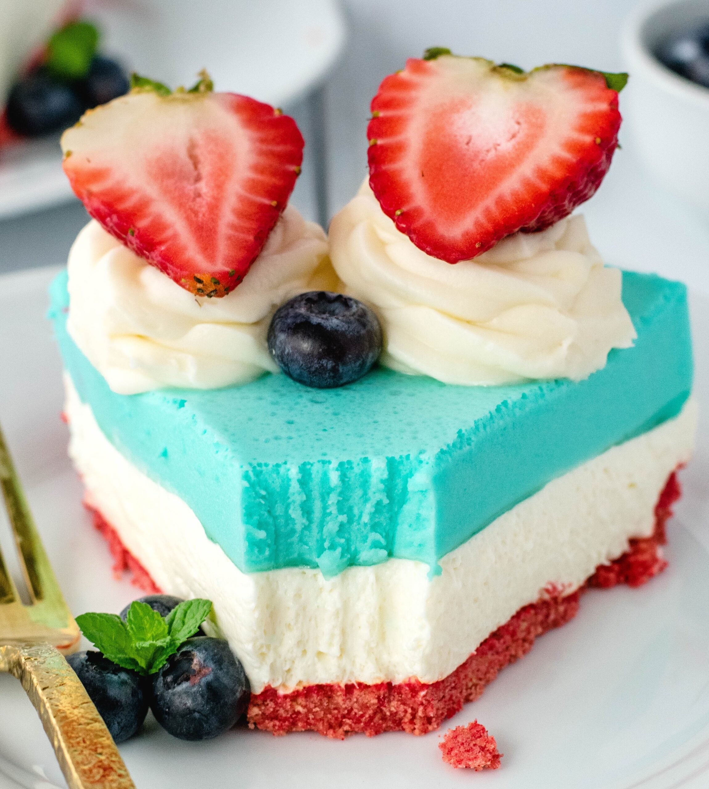 No Bake Patriotic Cheesecake