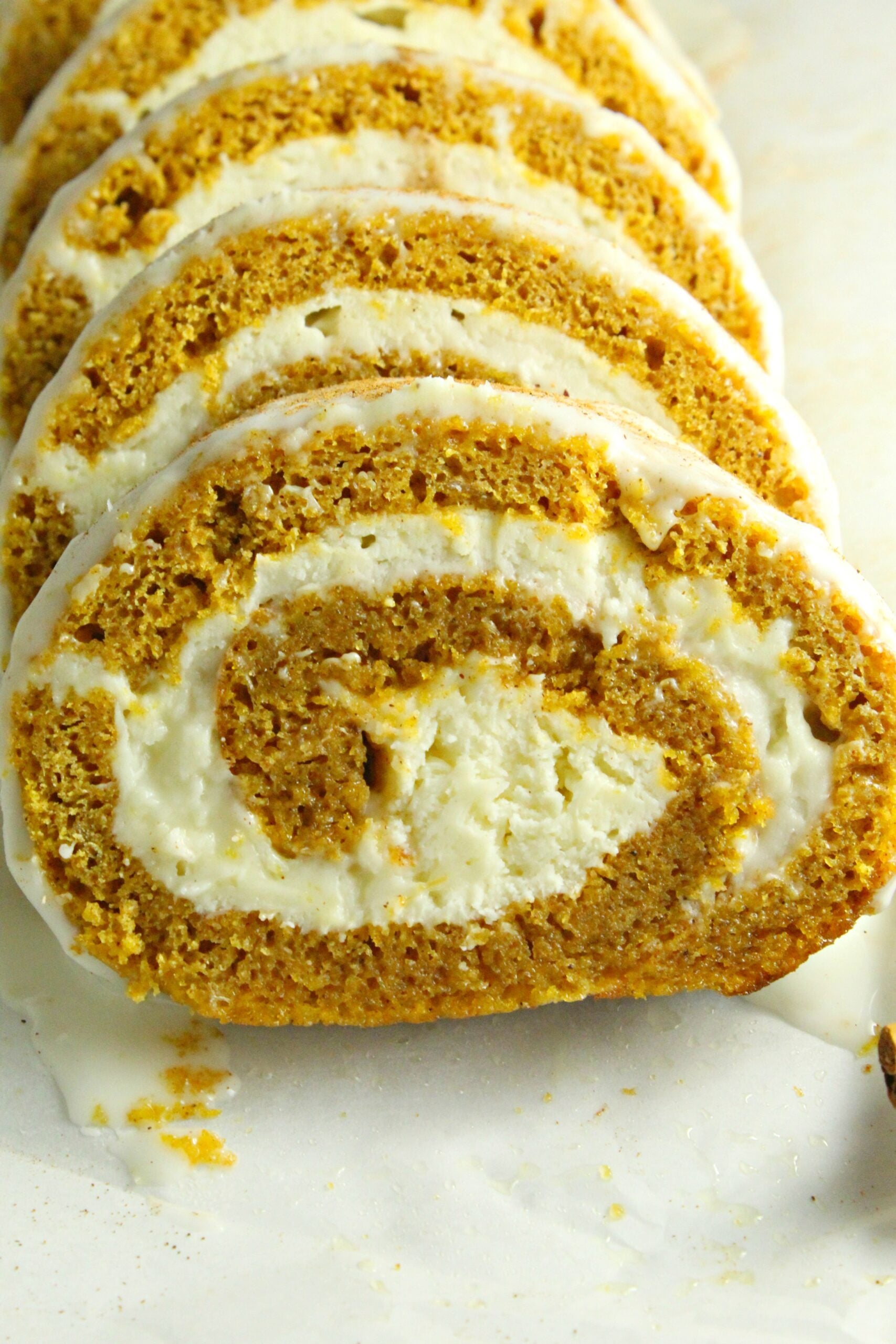 Pumpkin Roll with Cream Cheese Frosting
