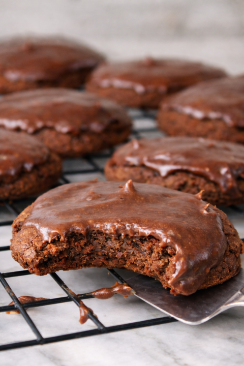 Texas Sheet Cake Cookies with Chocolate Buttercream
