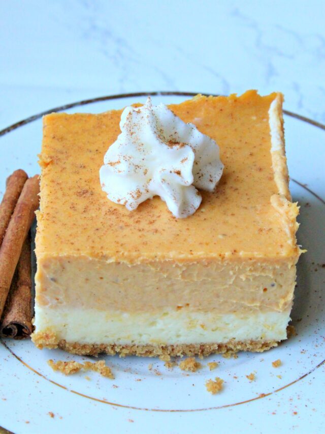 Pumpkin Cheesecake Bars Story