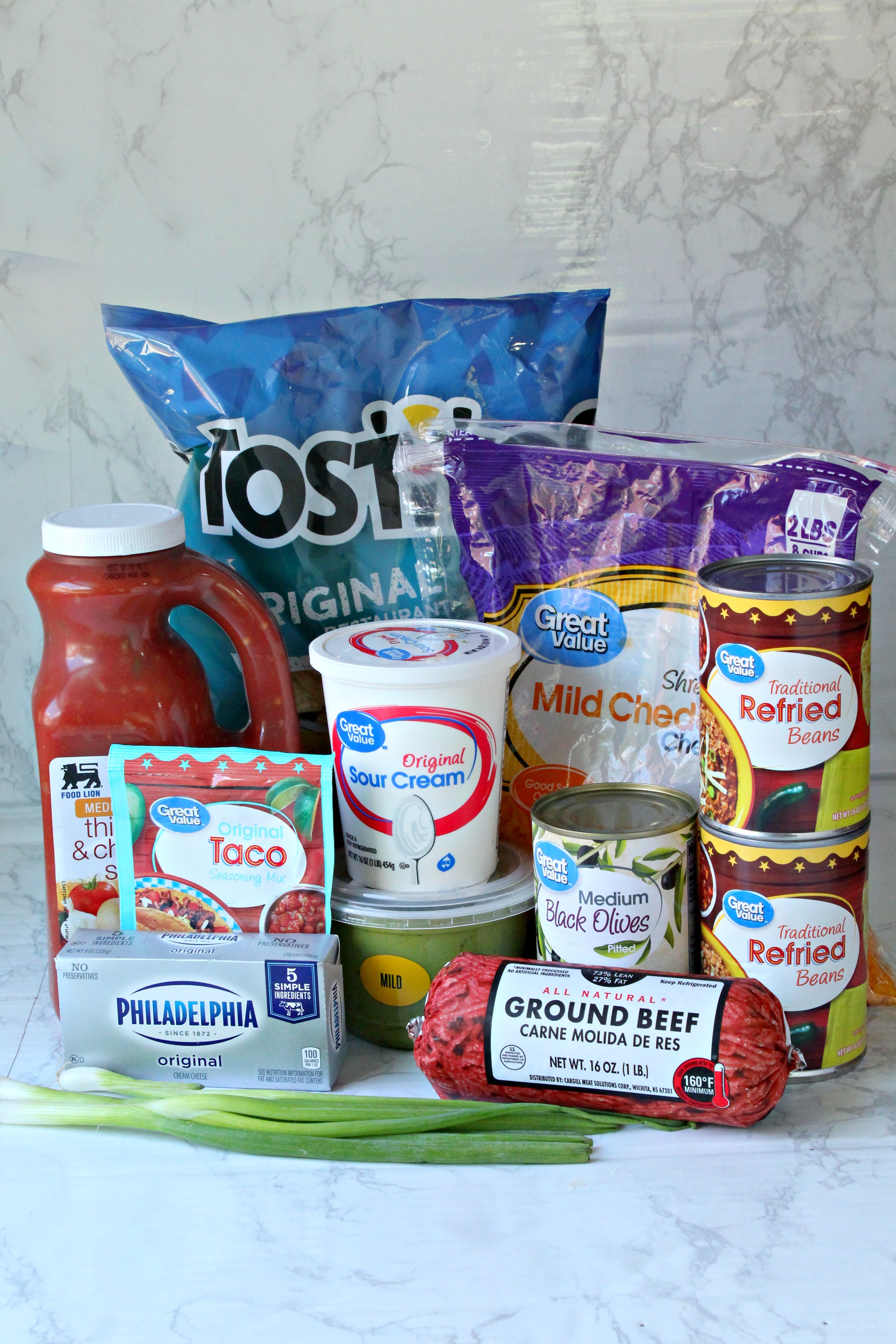 7 layer taco dip ingredient photo